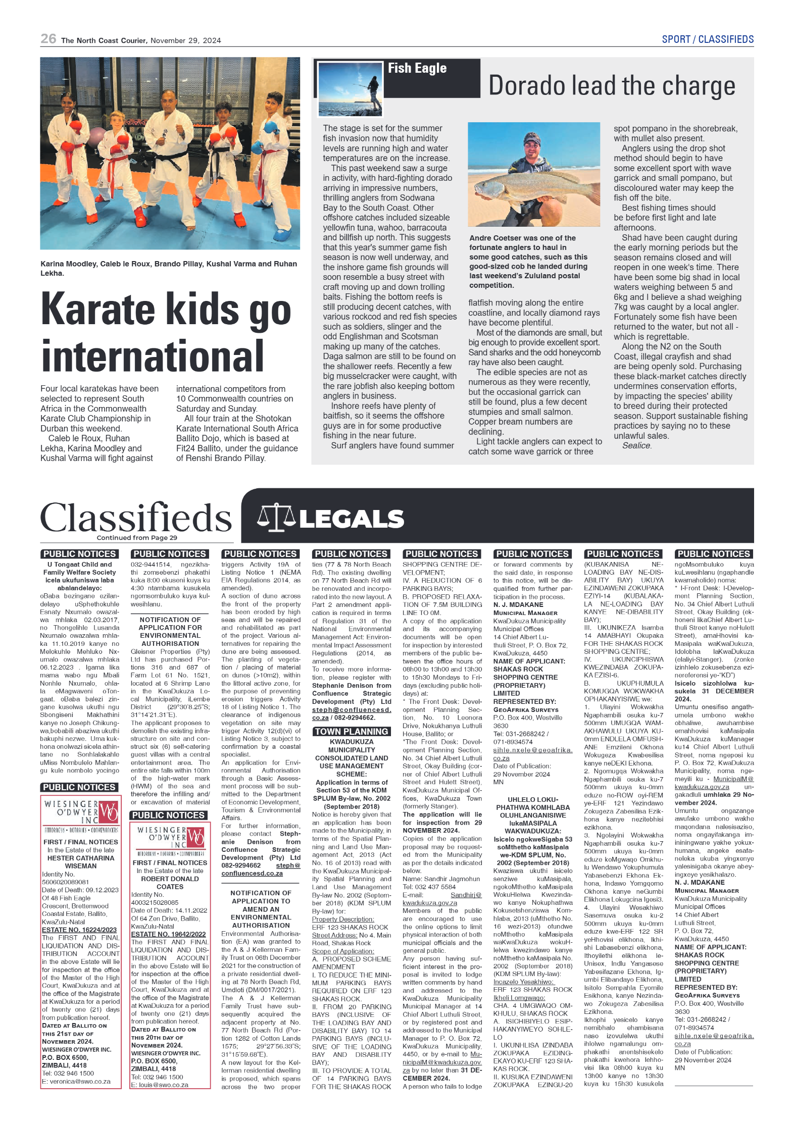 The North Coast Courier – 29 November 2024 page 26