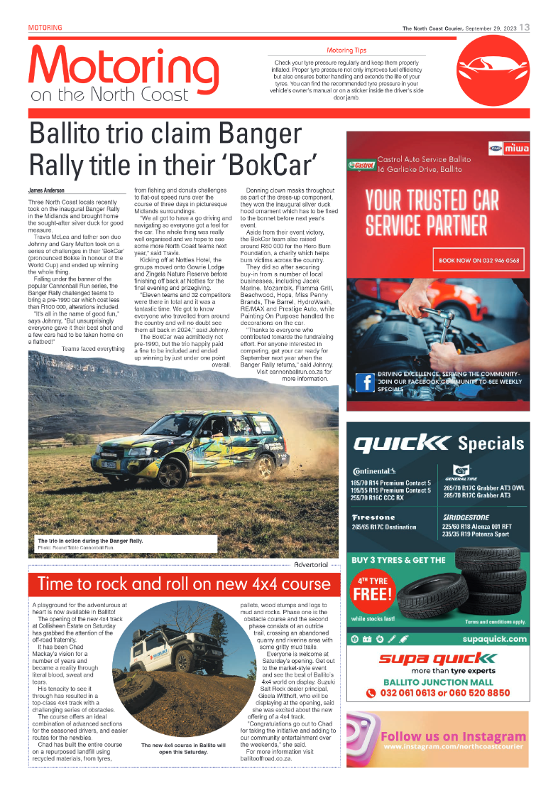 The North Coast Courier 29 September 2023 page 13