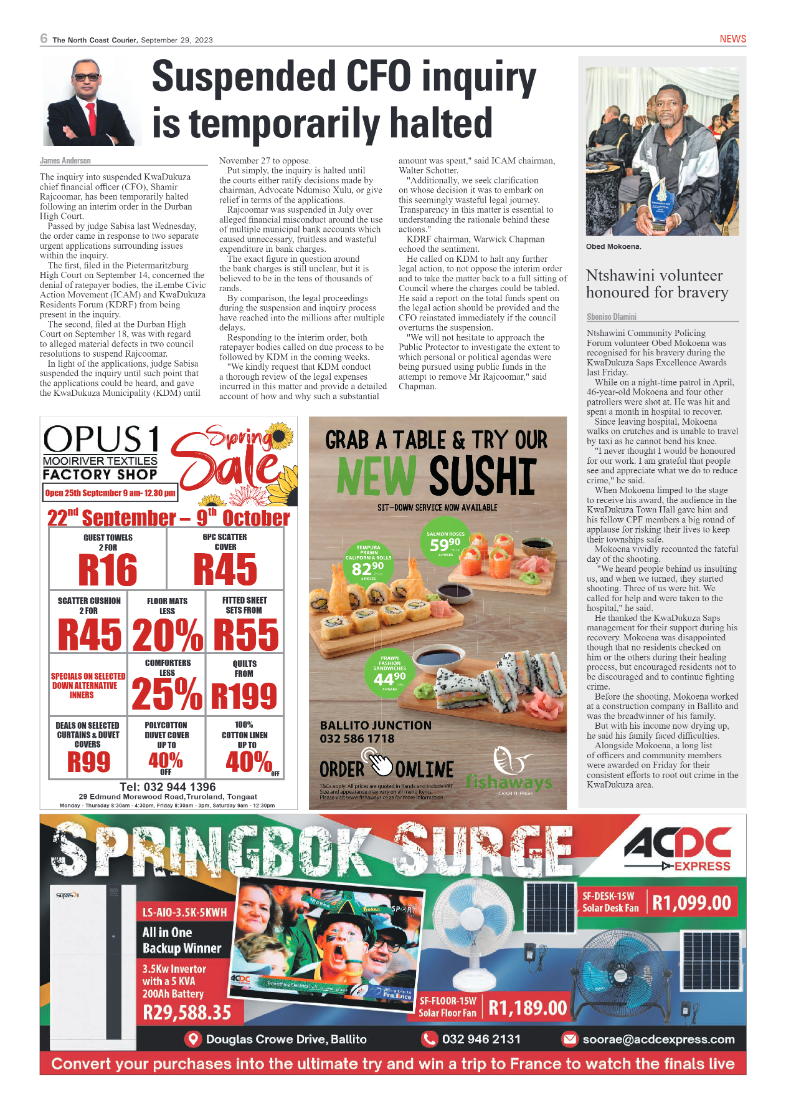 The North Coast Courier 29 September 2023 page 6