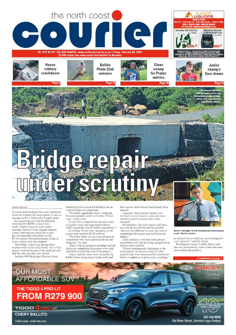The North Coast Courier 2 February 2024 page 1