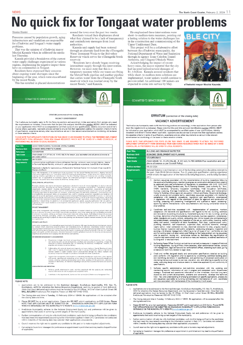 The North Coast Courier 2 February 2024 page 11