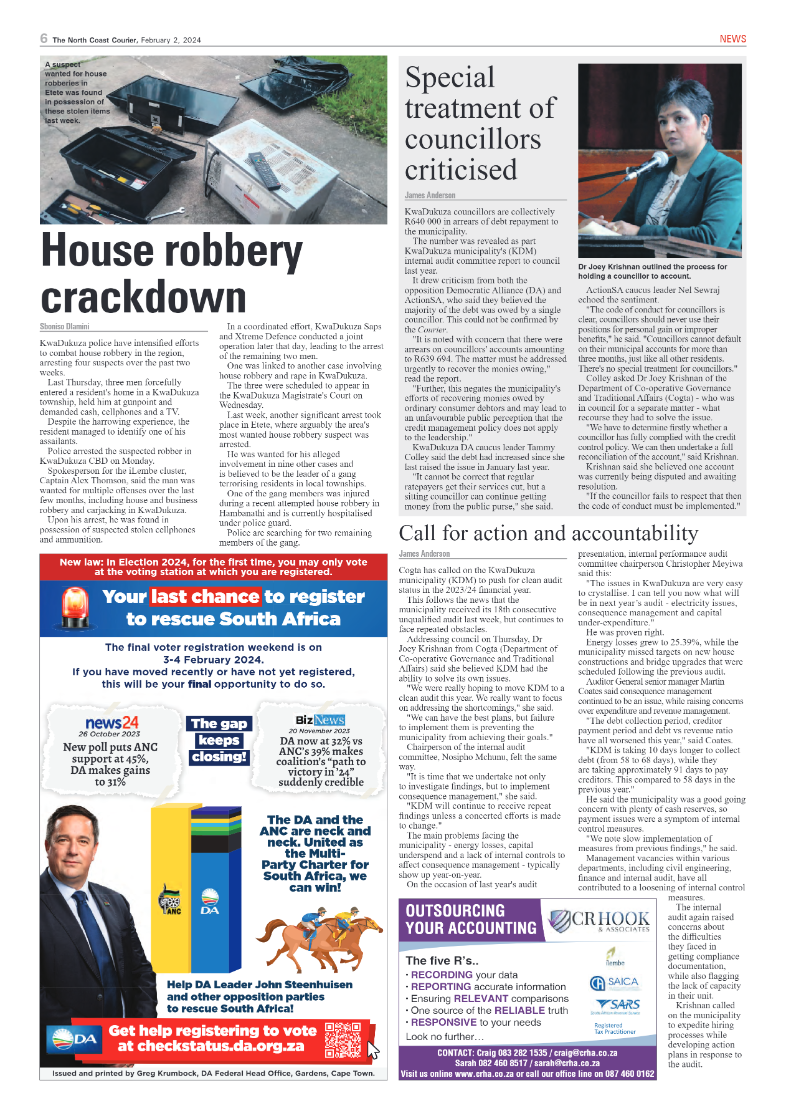 The North Coast Courier 2 February 2024 page 6
