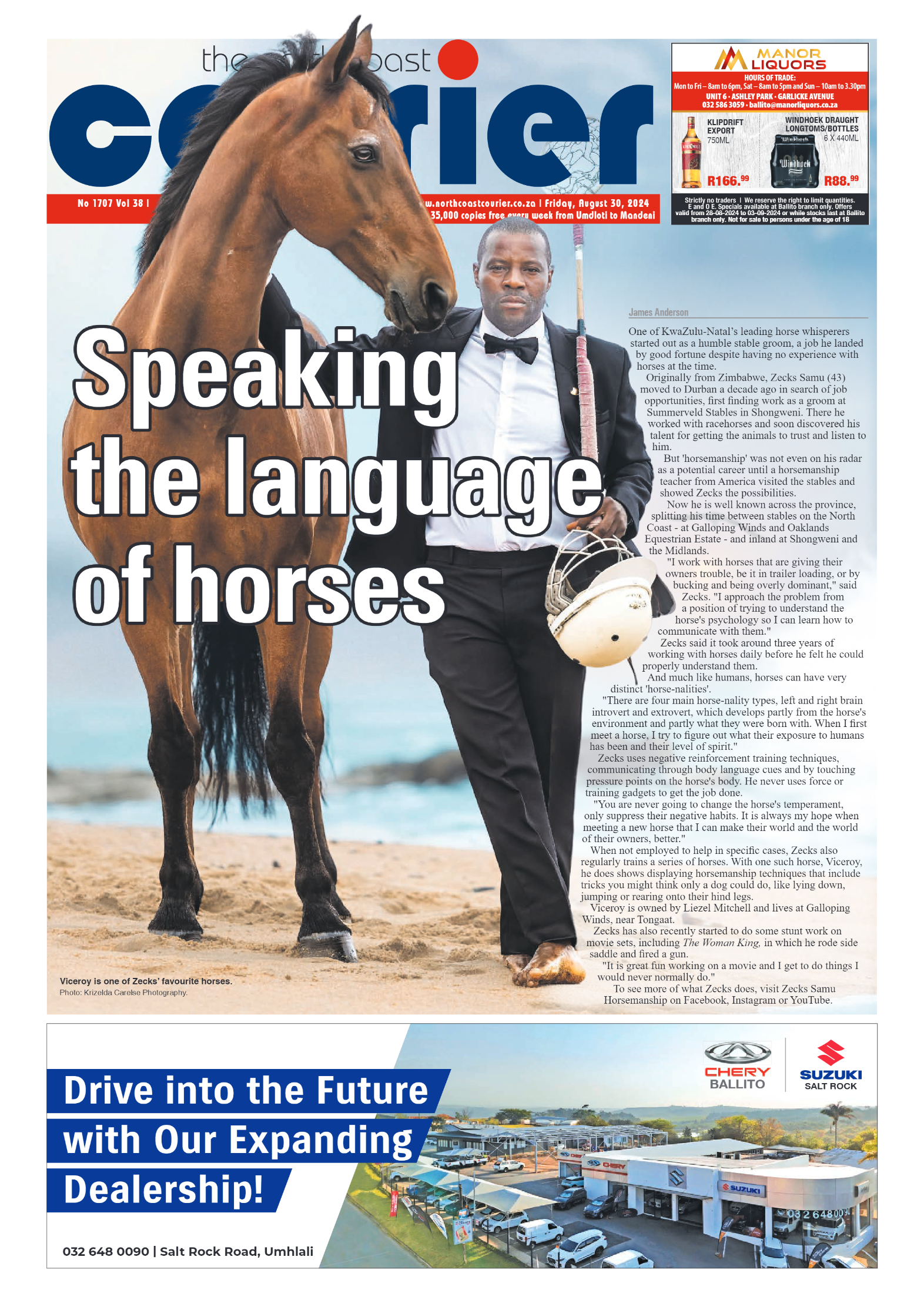 The North Coast Courier – 30 August 2024 page 1