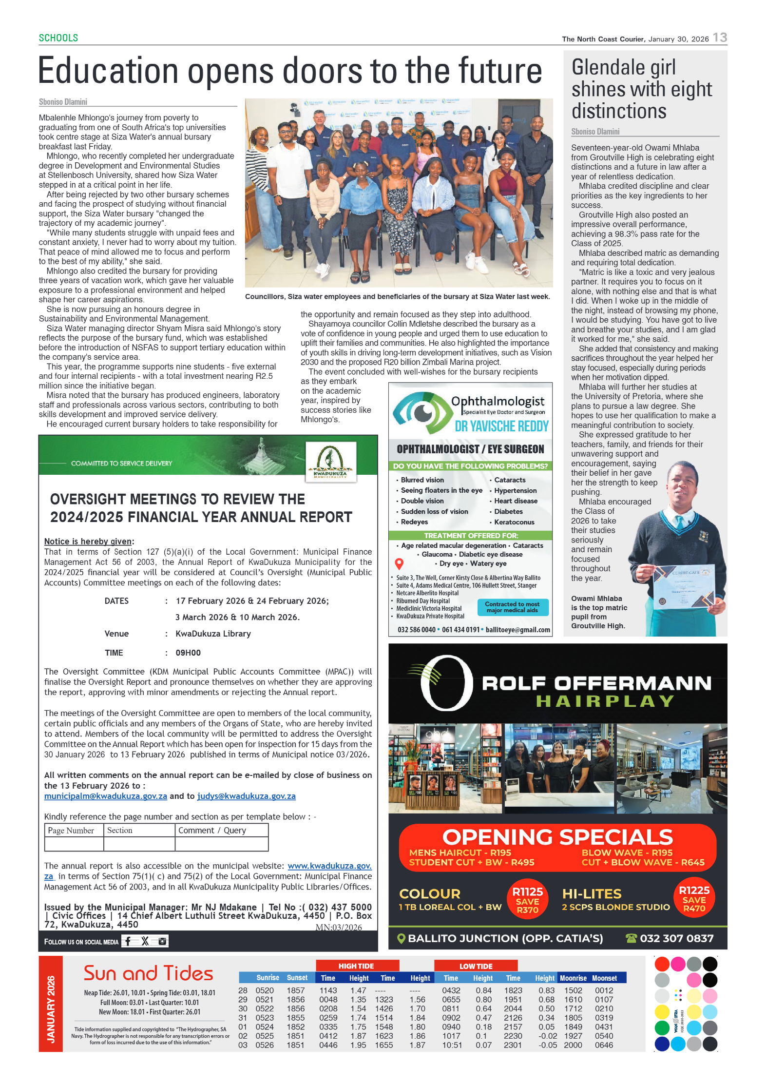 The North Coast Courier – 30 January 2026 page 13