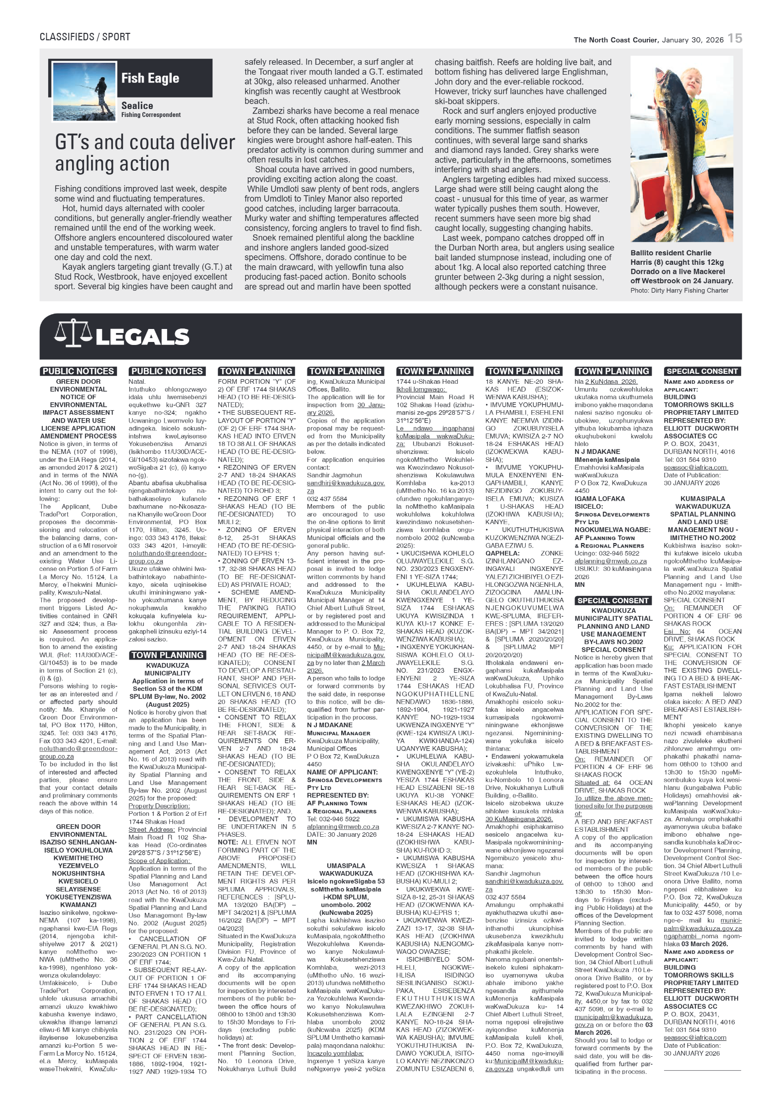 The North Coast Courier – 30 January 2026 page 15