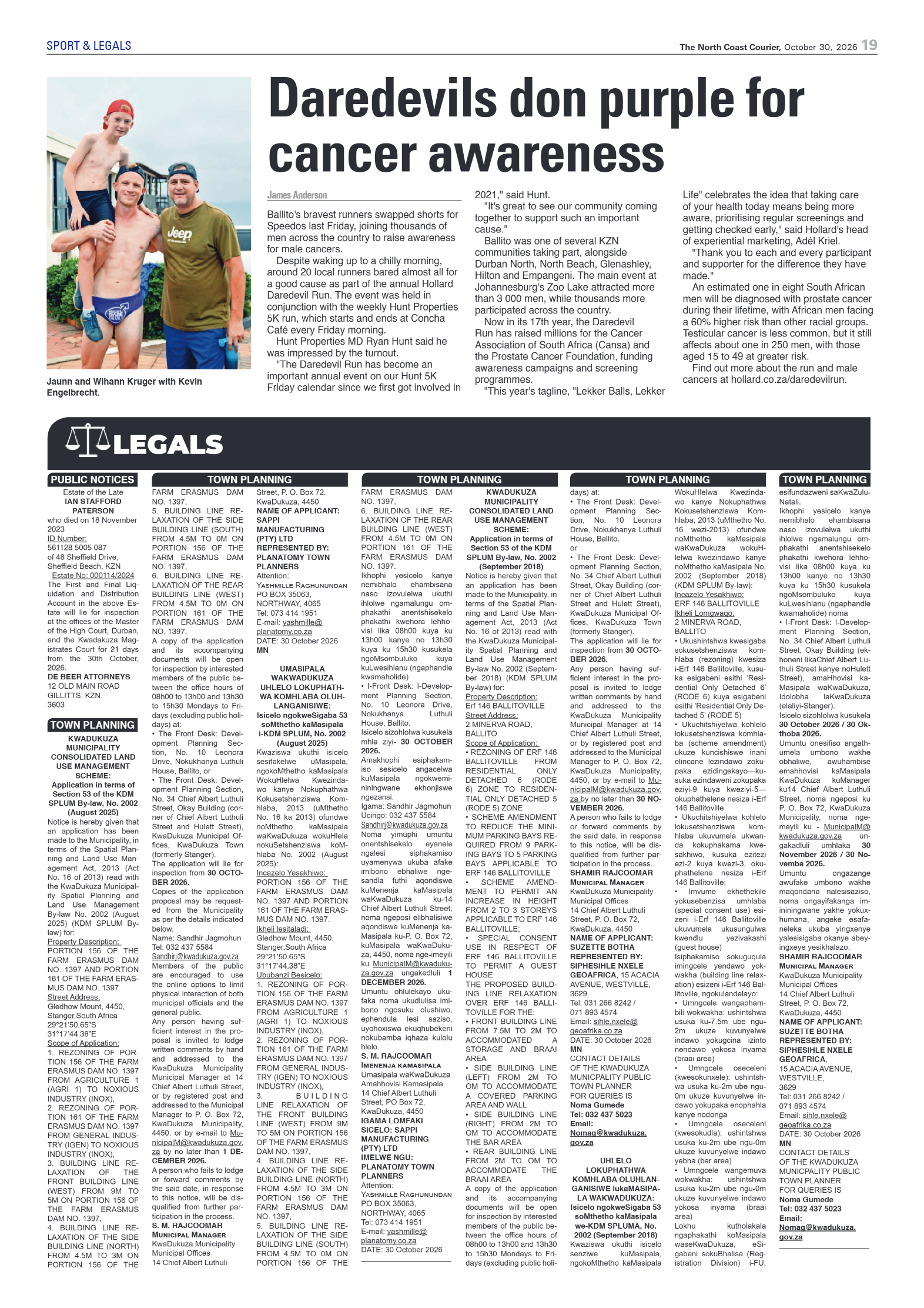 The North Coast Courier – 30 October 2026 page 19