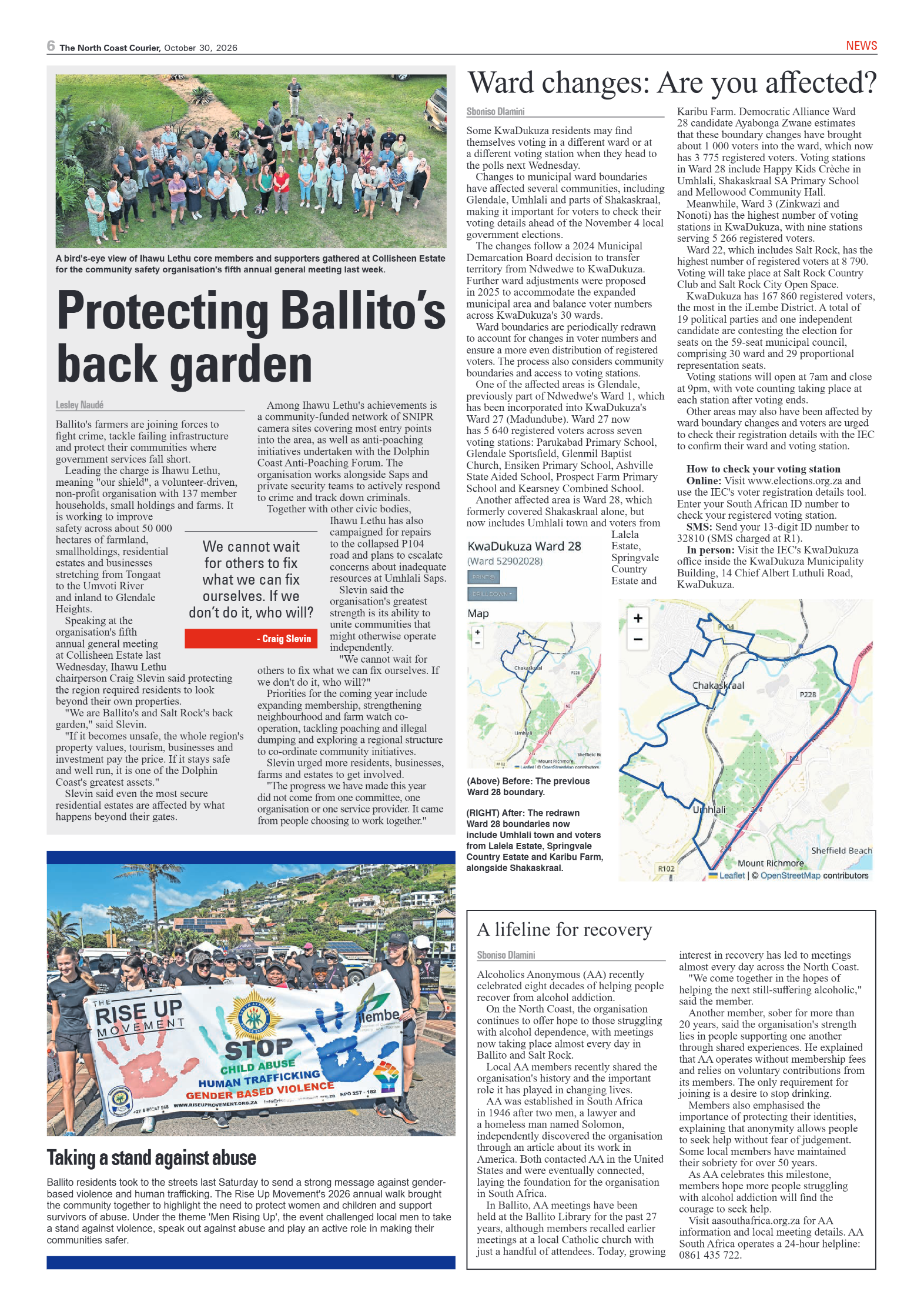 The North Coast Courier – 30 October 2026 page 6