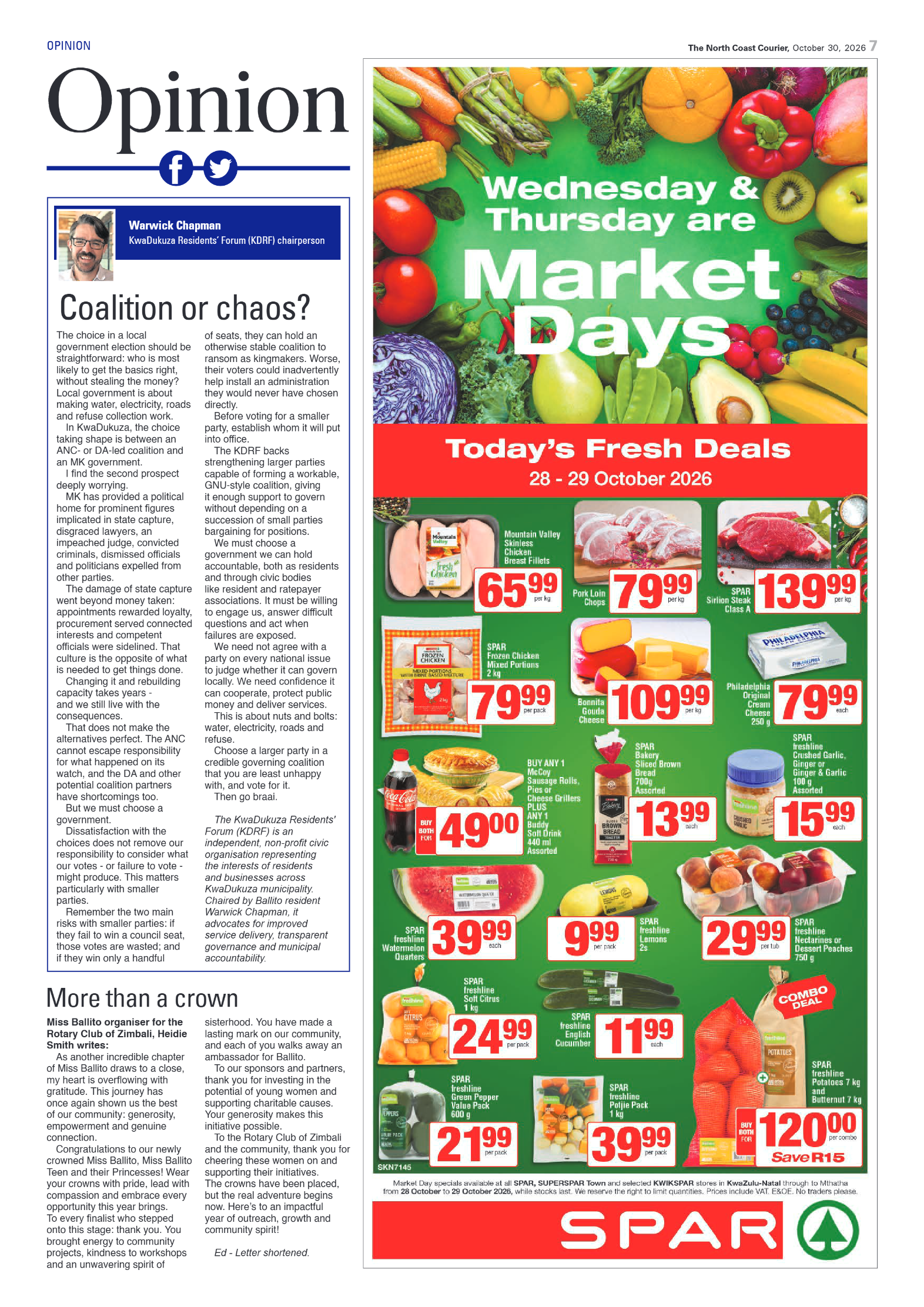The North Coast Courier – 30 October 2026 page 7
