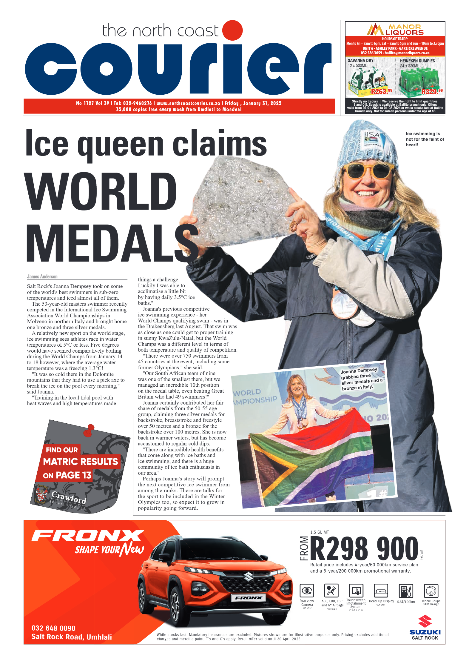 The North Coast Courier – 31 January 2025 page 1