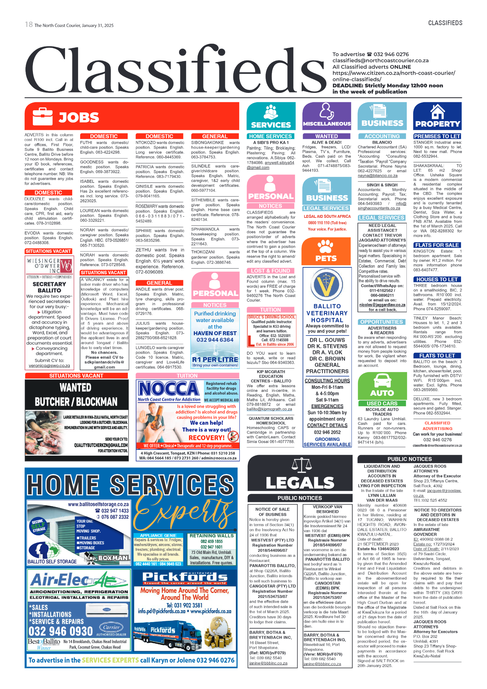 The North Coast Courier – 31 January 2025 page 18