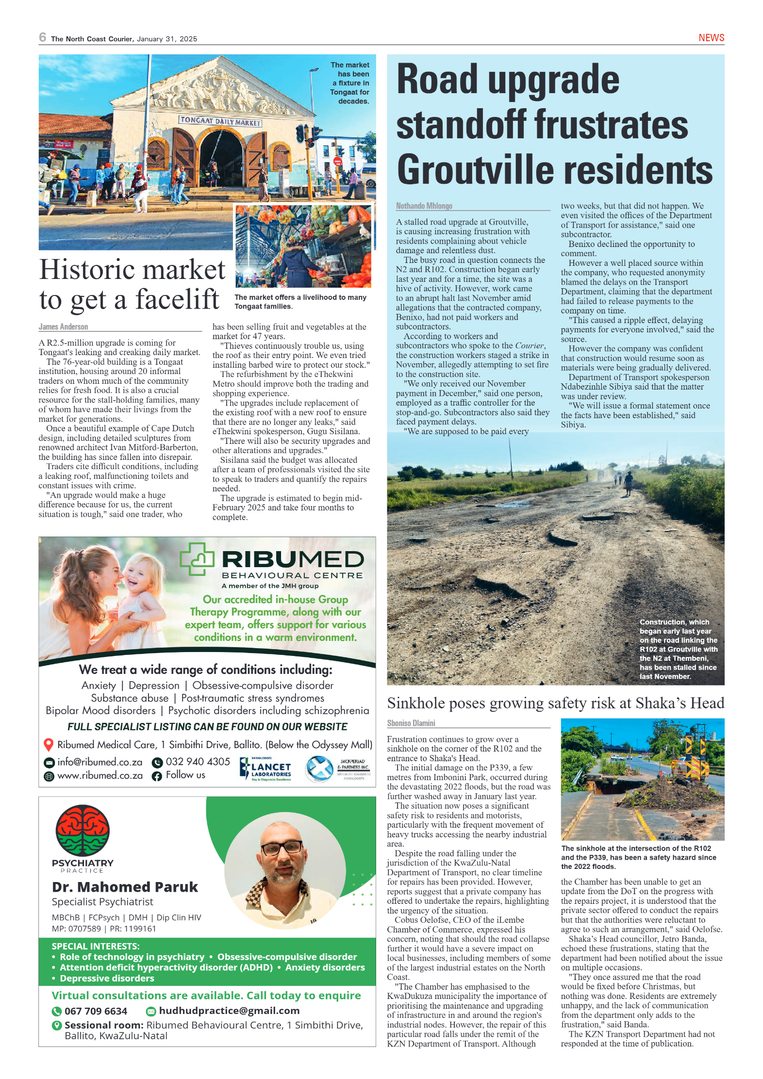 The North Coast Courier – 31 January 2025 page 6