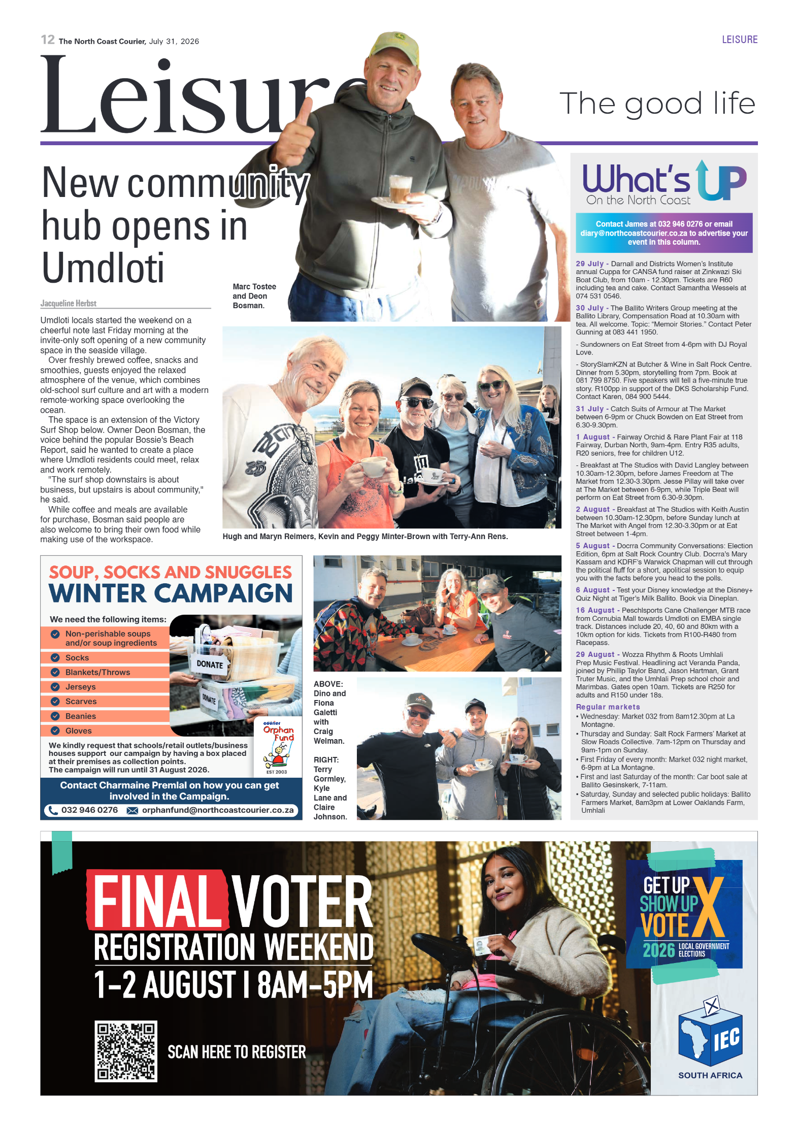 The North Coast Courier – 31 July 2026 page 12