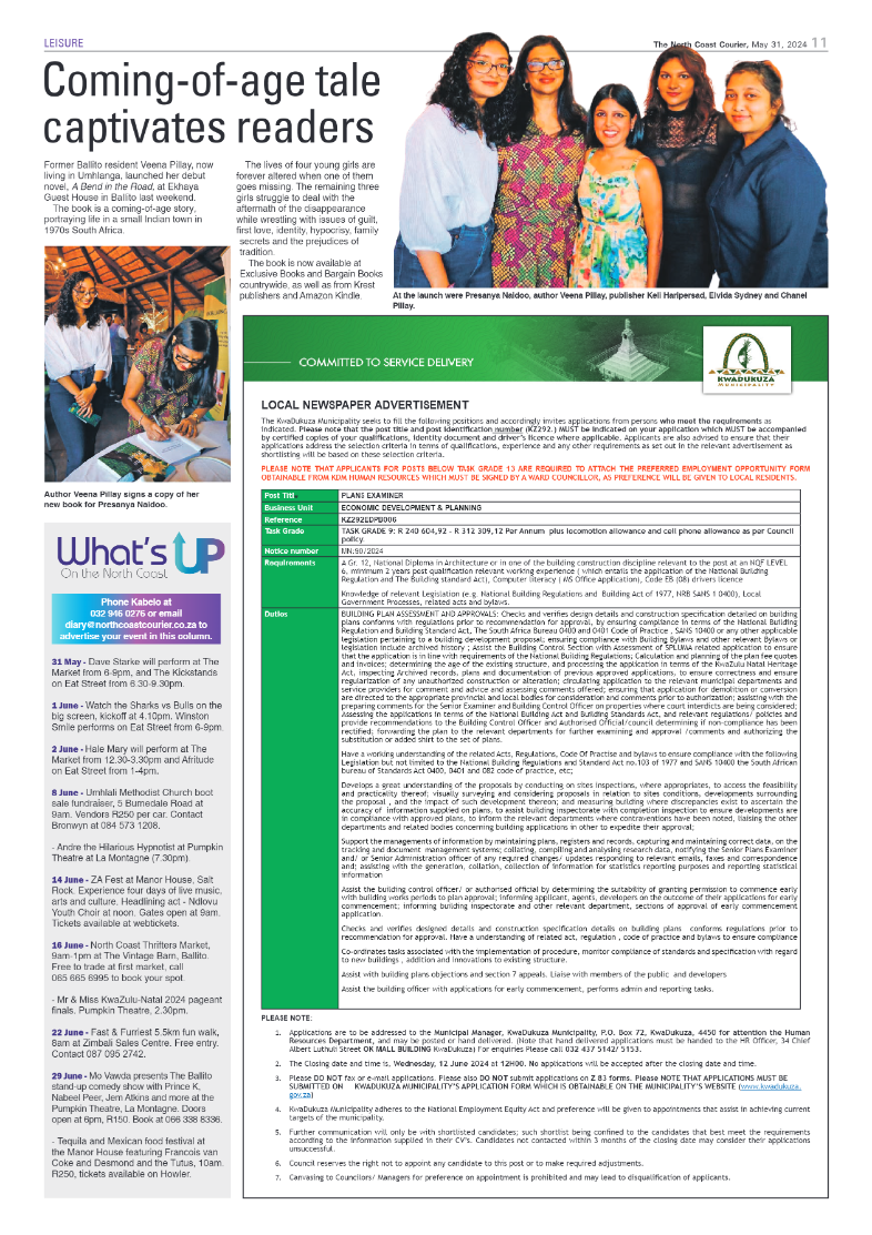 The North Coast Courier – 31 May 2024 page 11