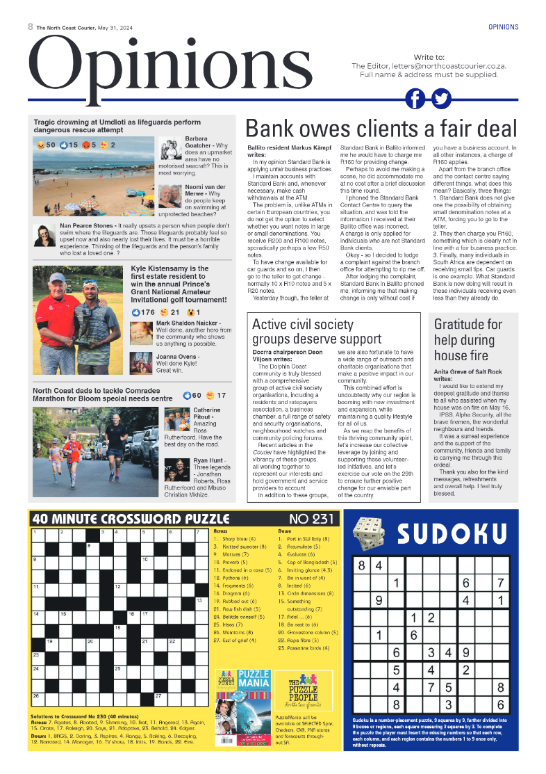 The North Coast Courier – 31 May 2024 page 8