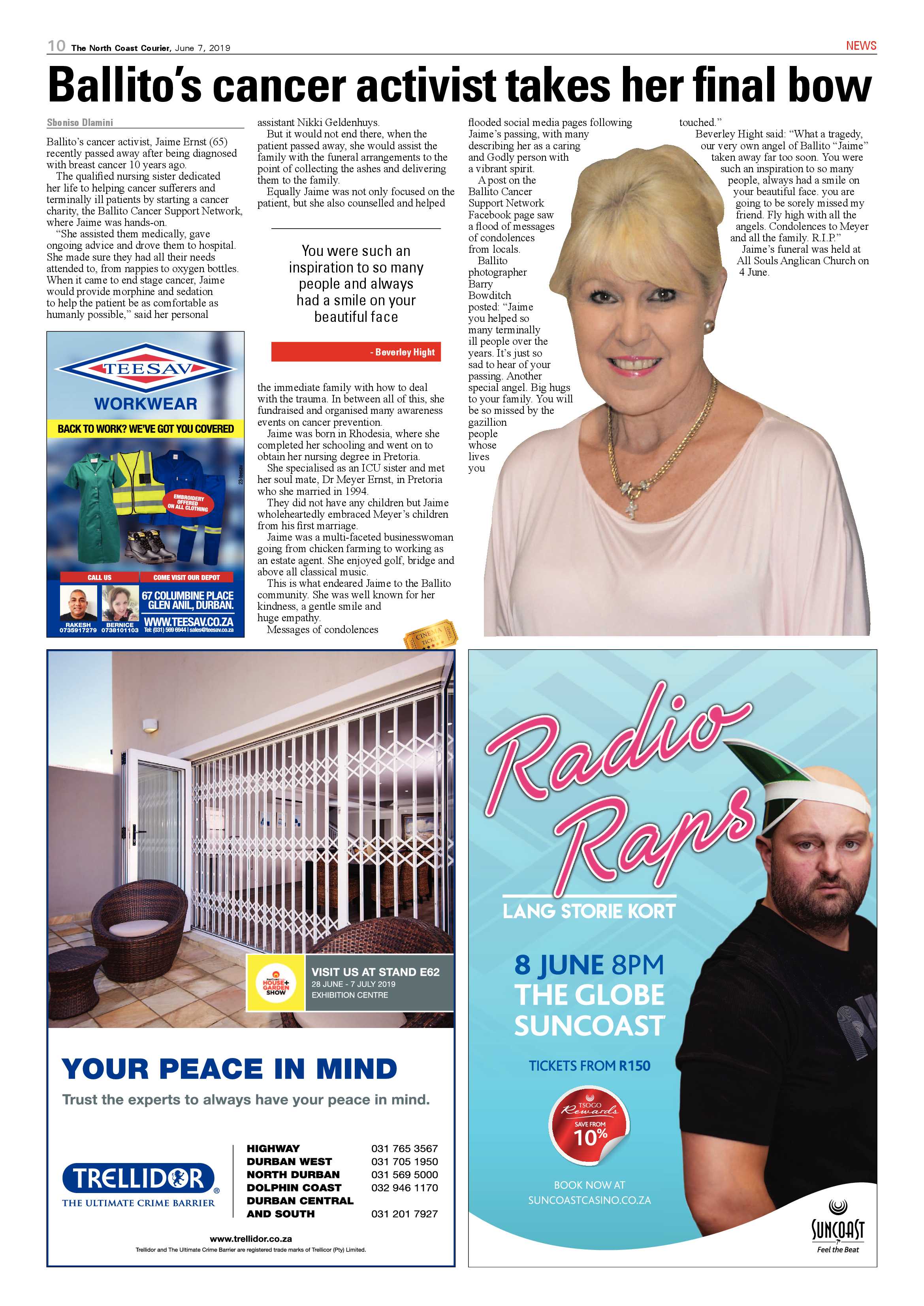 The North Coast Courier 7 June 2019 page 10