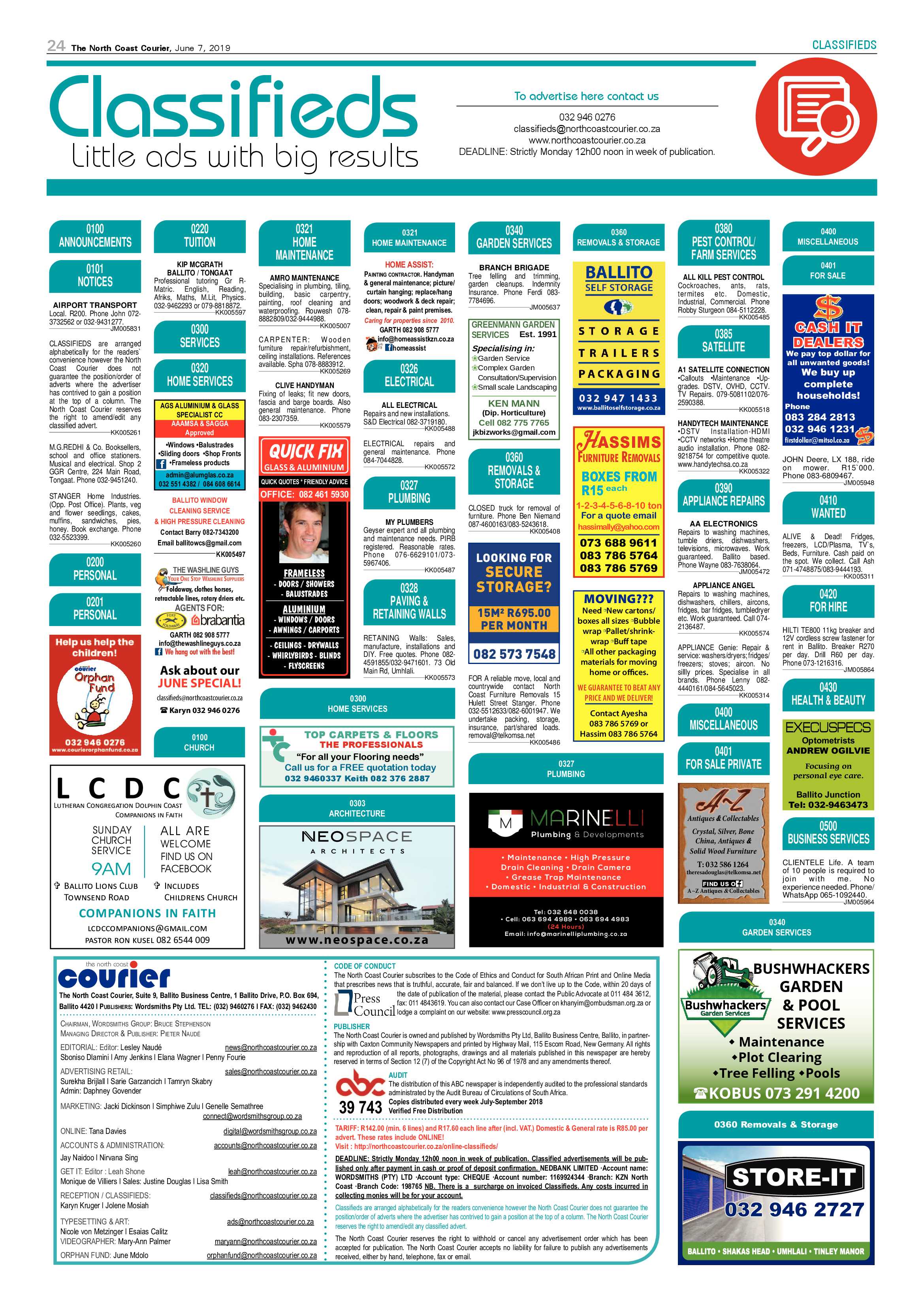 The North Coast Courier 7 June 2019 page 24