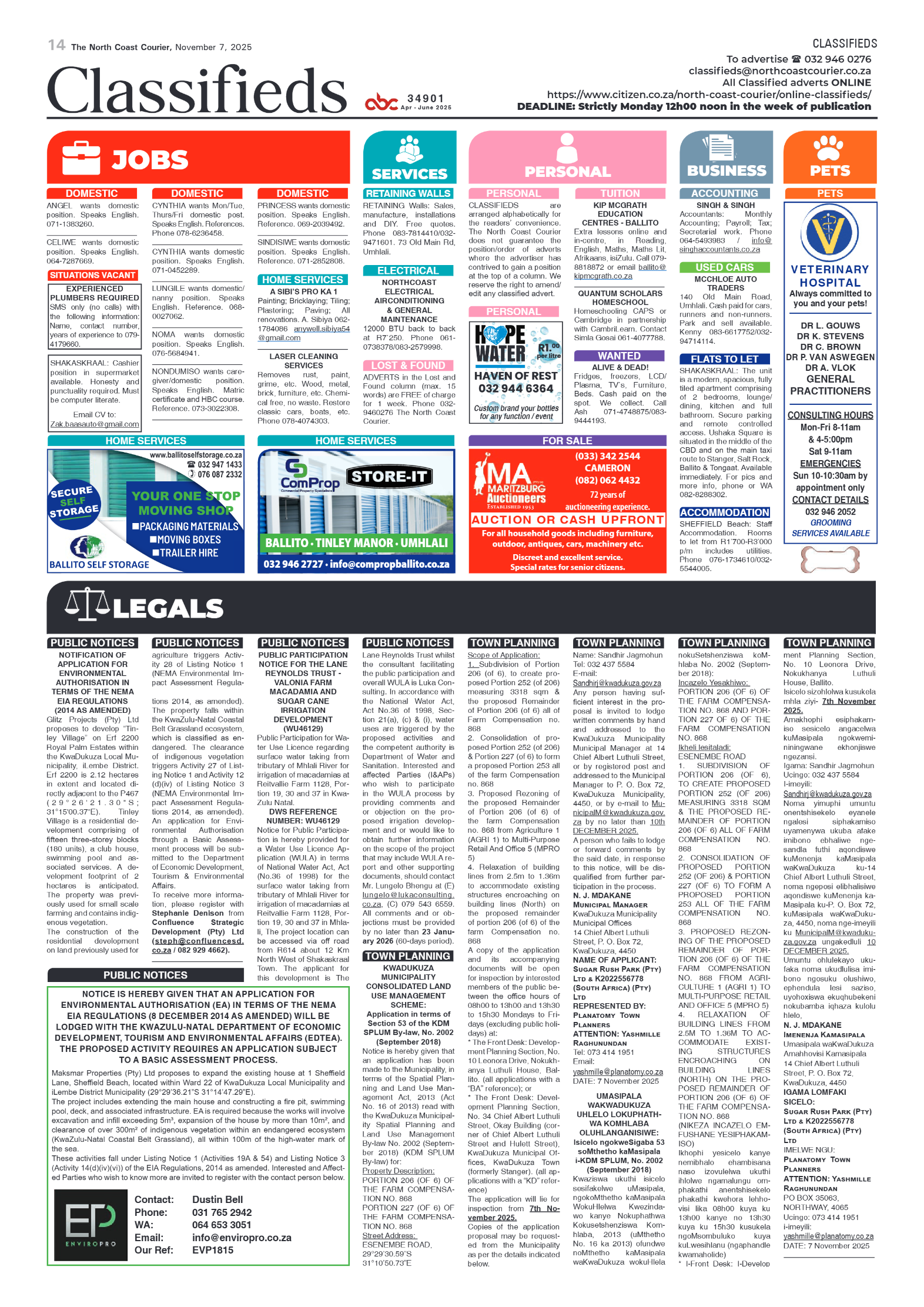 The North Coast Courier – 7 November 2025 page 14