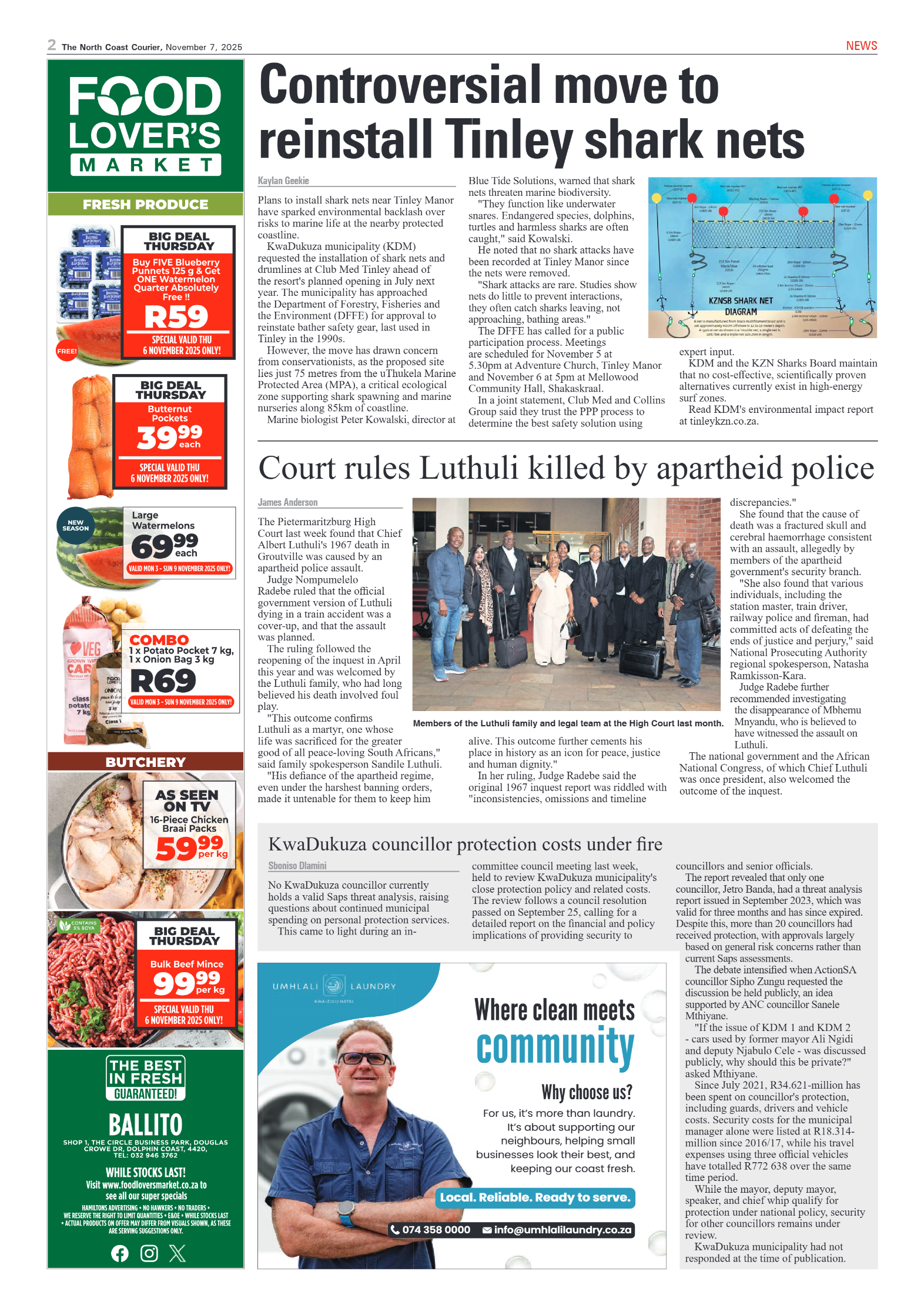 The North Coast Courier – 7 November 2025 page 2
