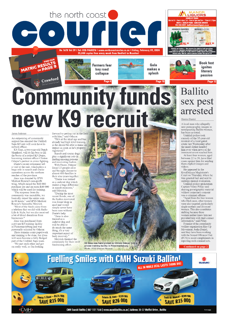 The North Coast Courier 9 February 2024 page 1