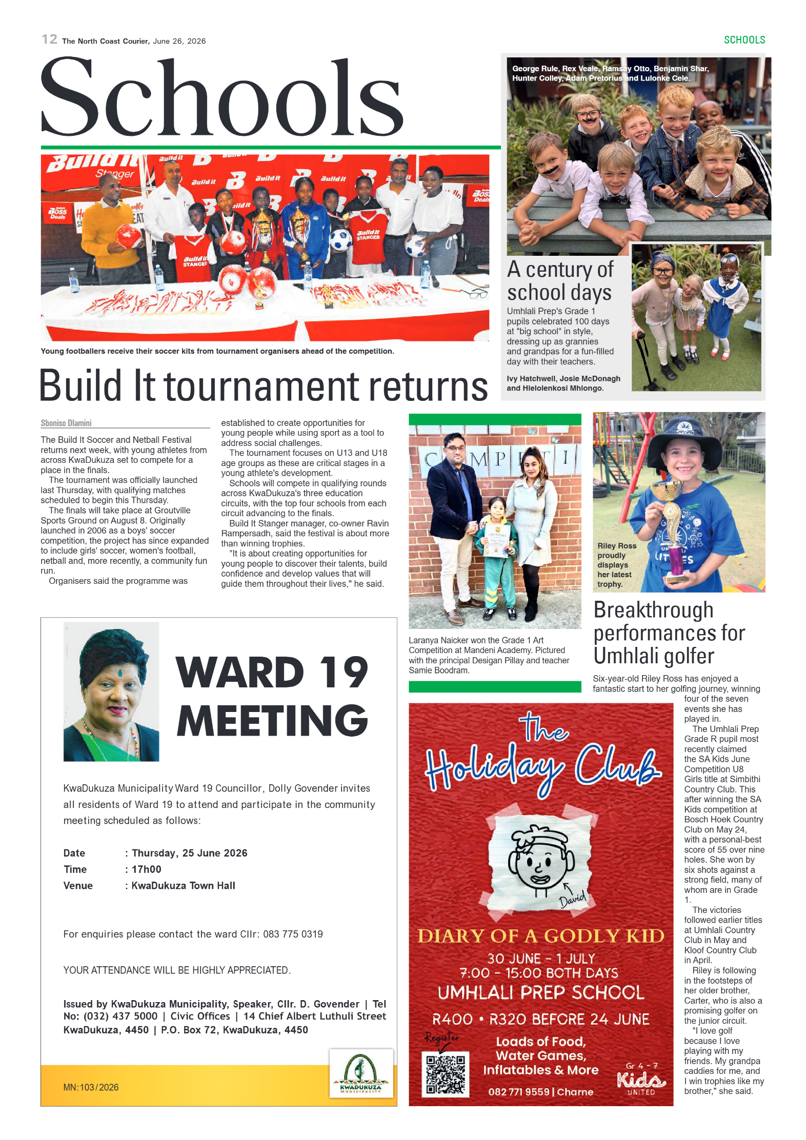 The North Coast Courier – June 26 page 12