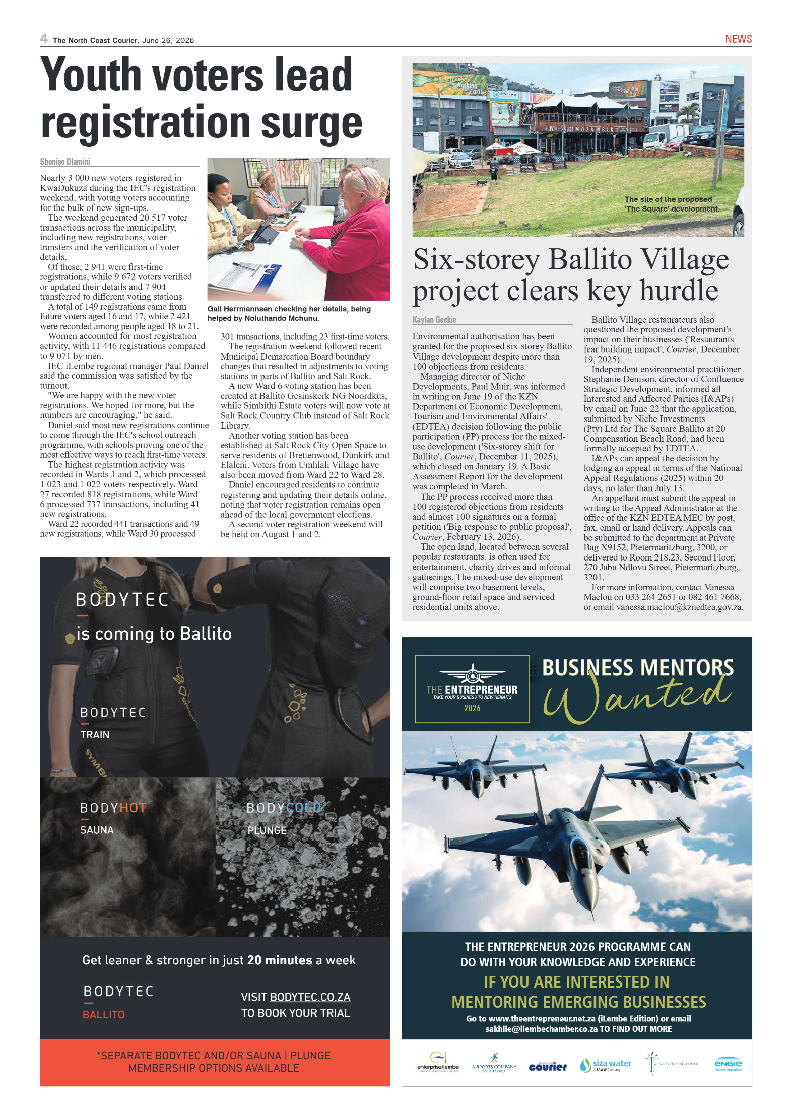 The North Coast Courier – June 26 page 4