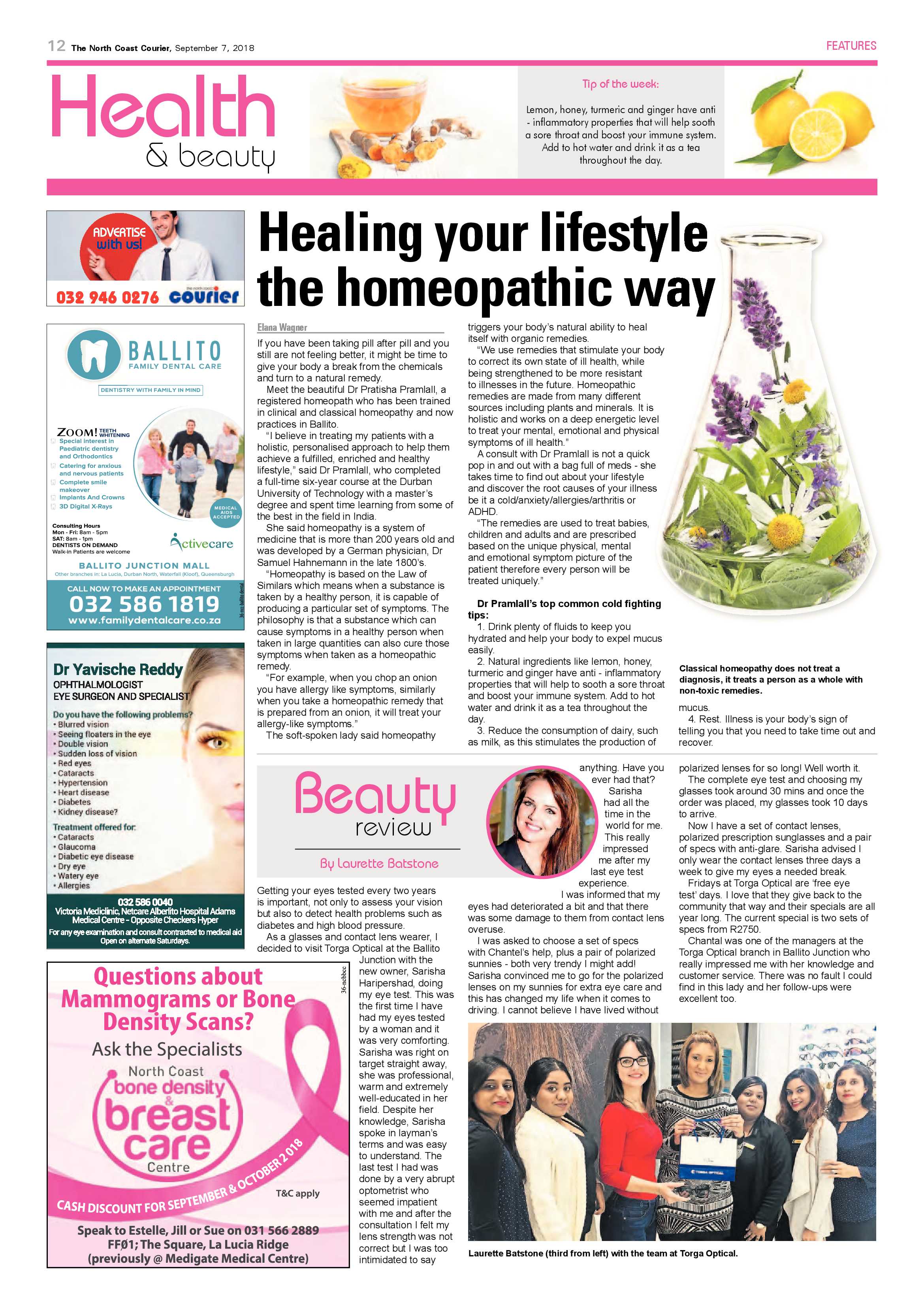 The North Coast Courier – 07 September 2018 page 12