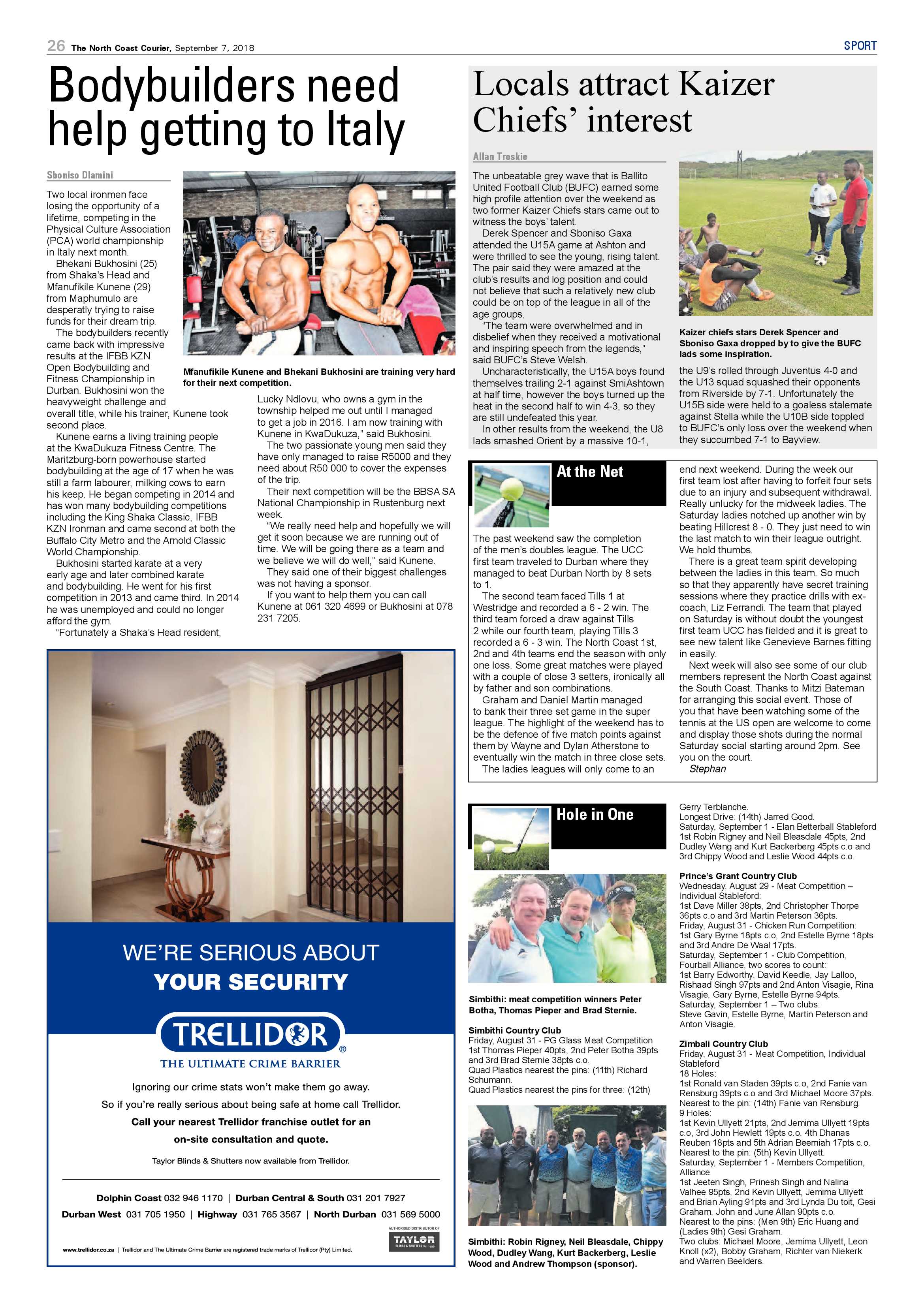 The North Coast Courier – 07 September 2018 page 26