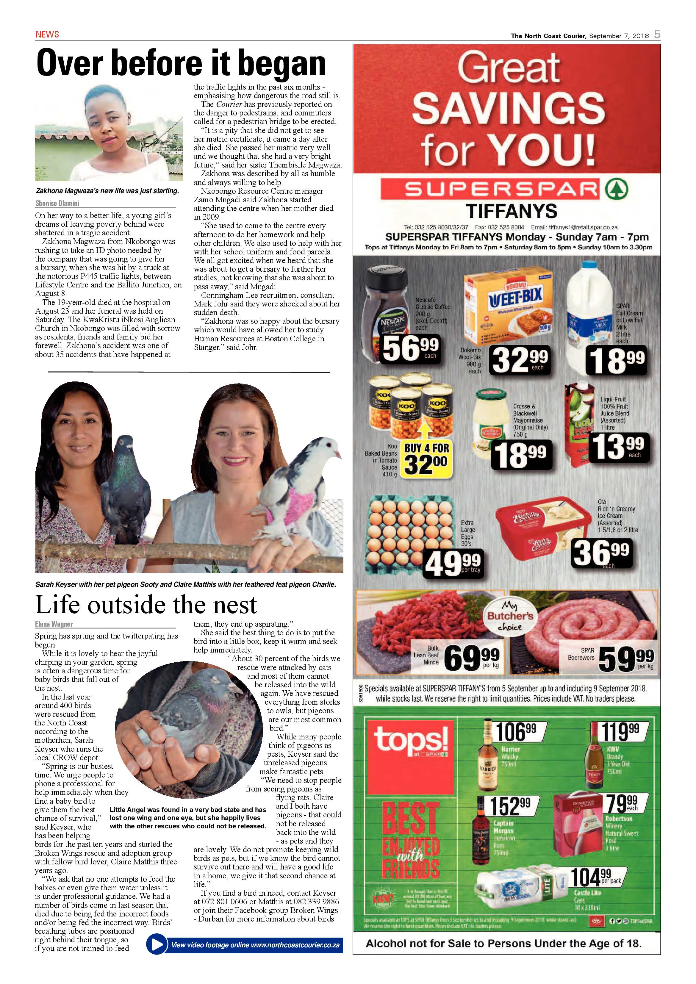 The North Coast Courier – 07 September 2018 page 5
