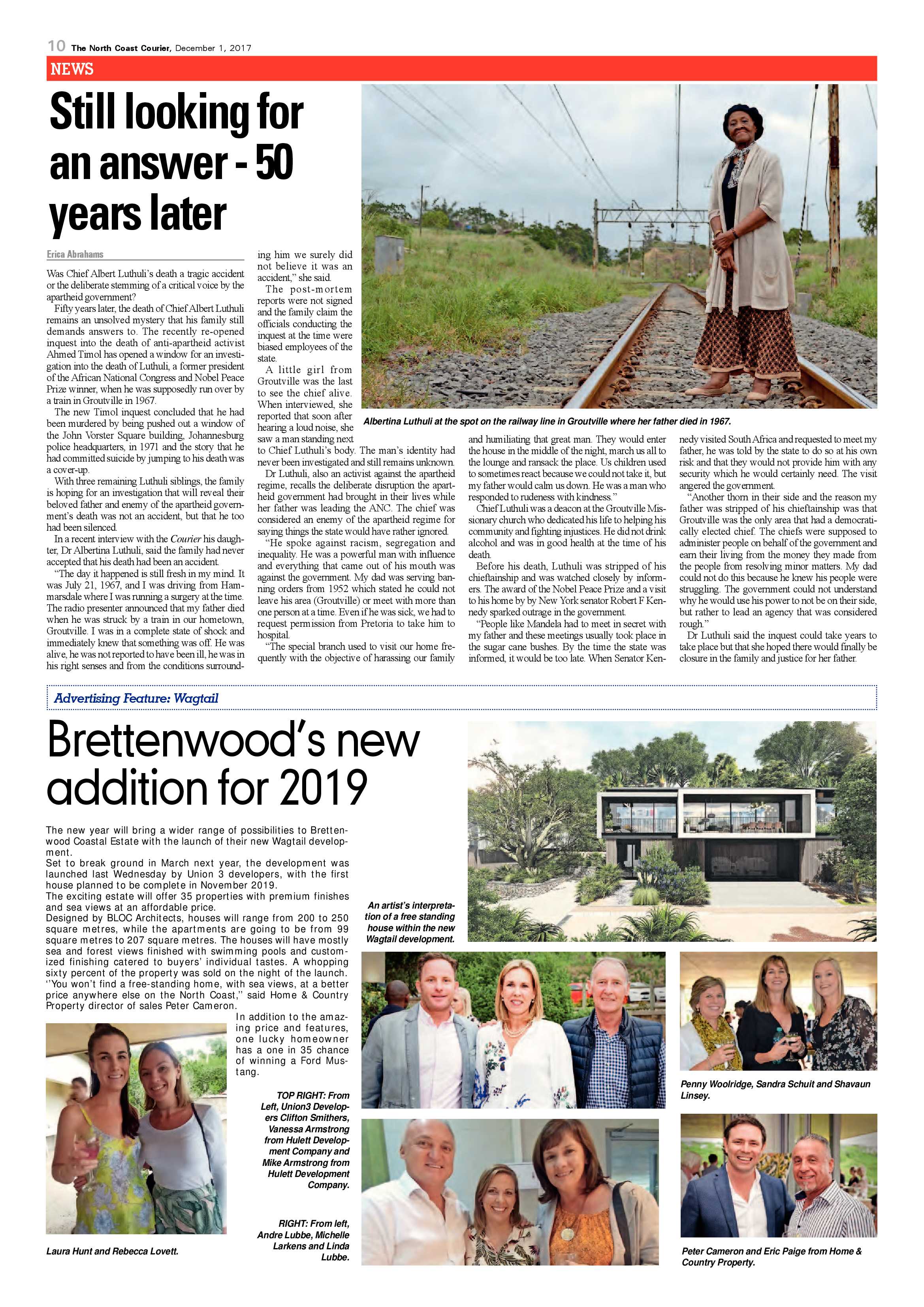 The North Coast Courier – 01 December 2017 page 10