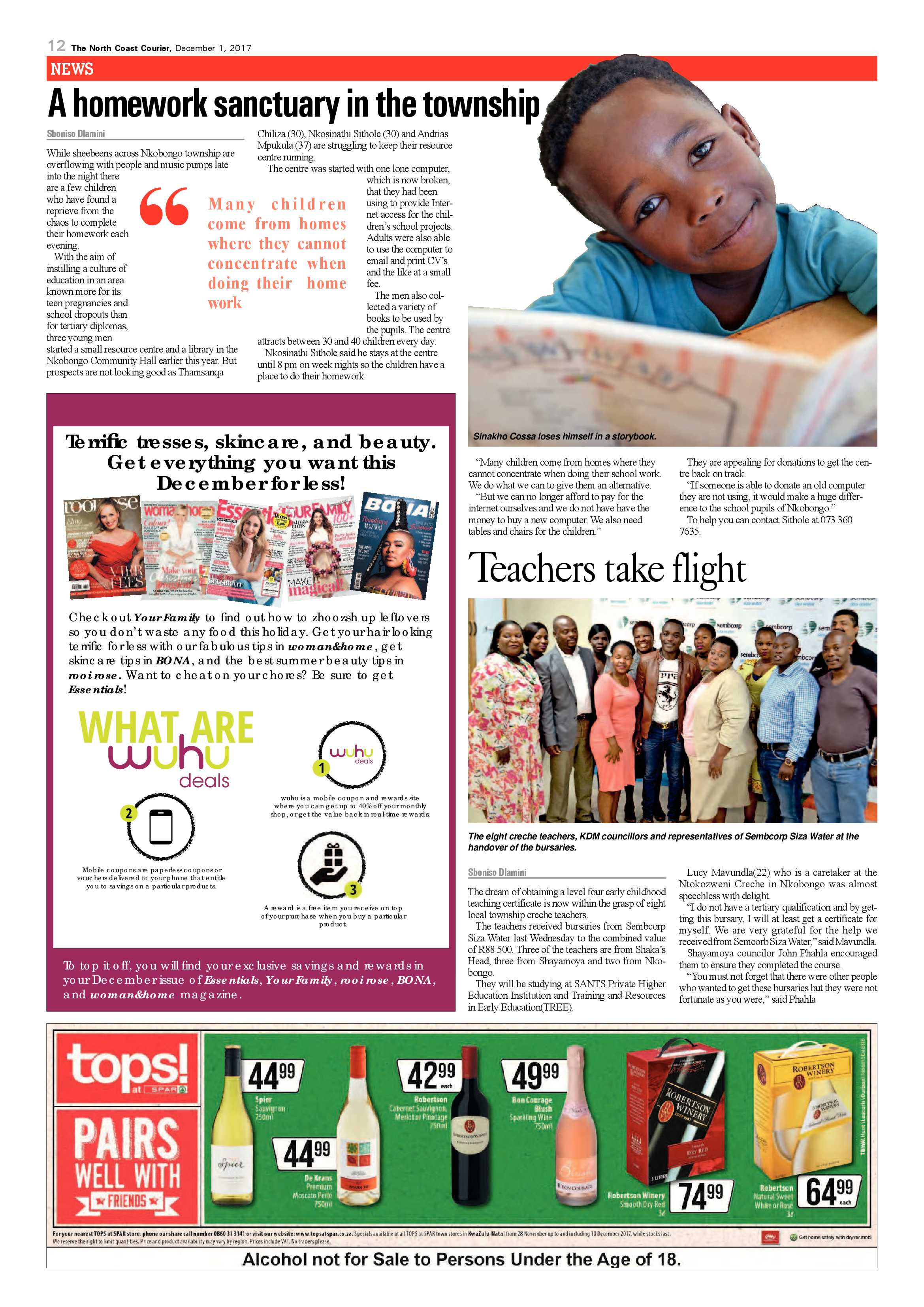 The North Coast Courier – 01 December 2017 page 12