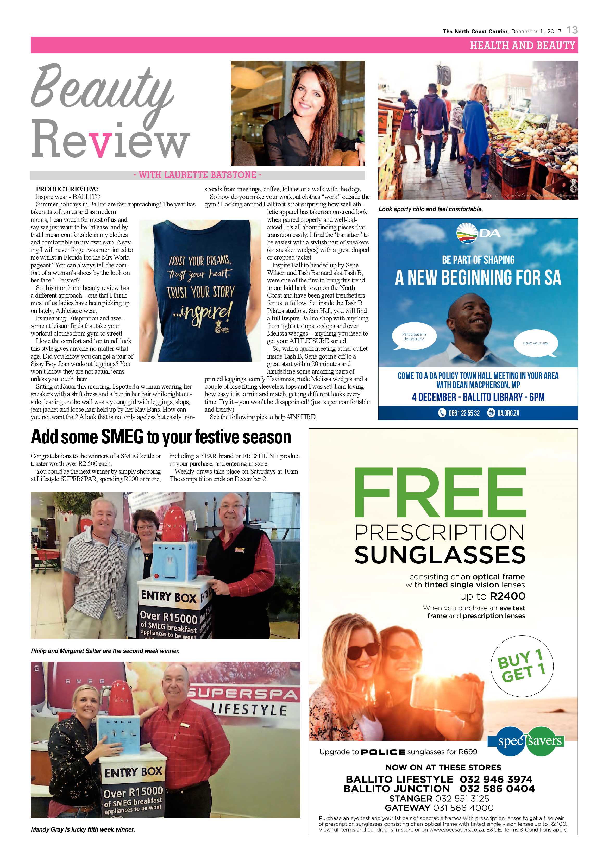 The North Coast Courier – 01 December 2017 page 13
