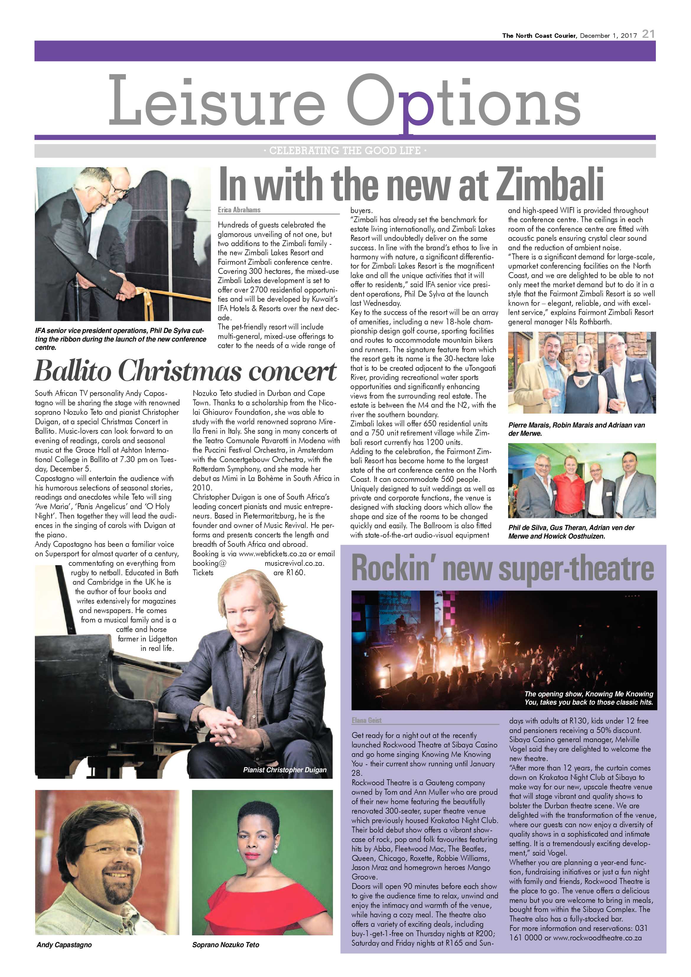 The North Coast Courier – 01 December 2017 page 21
