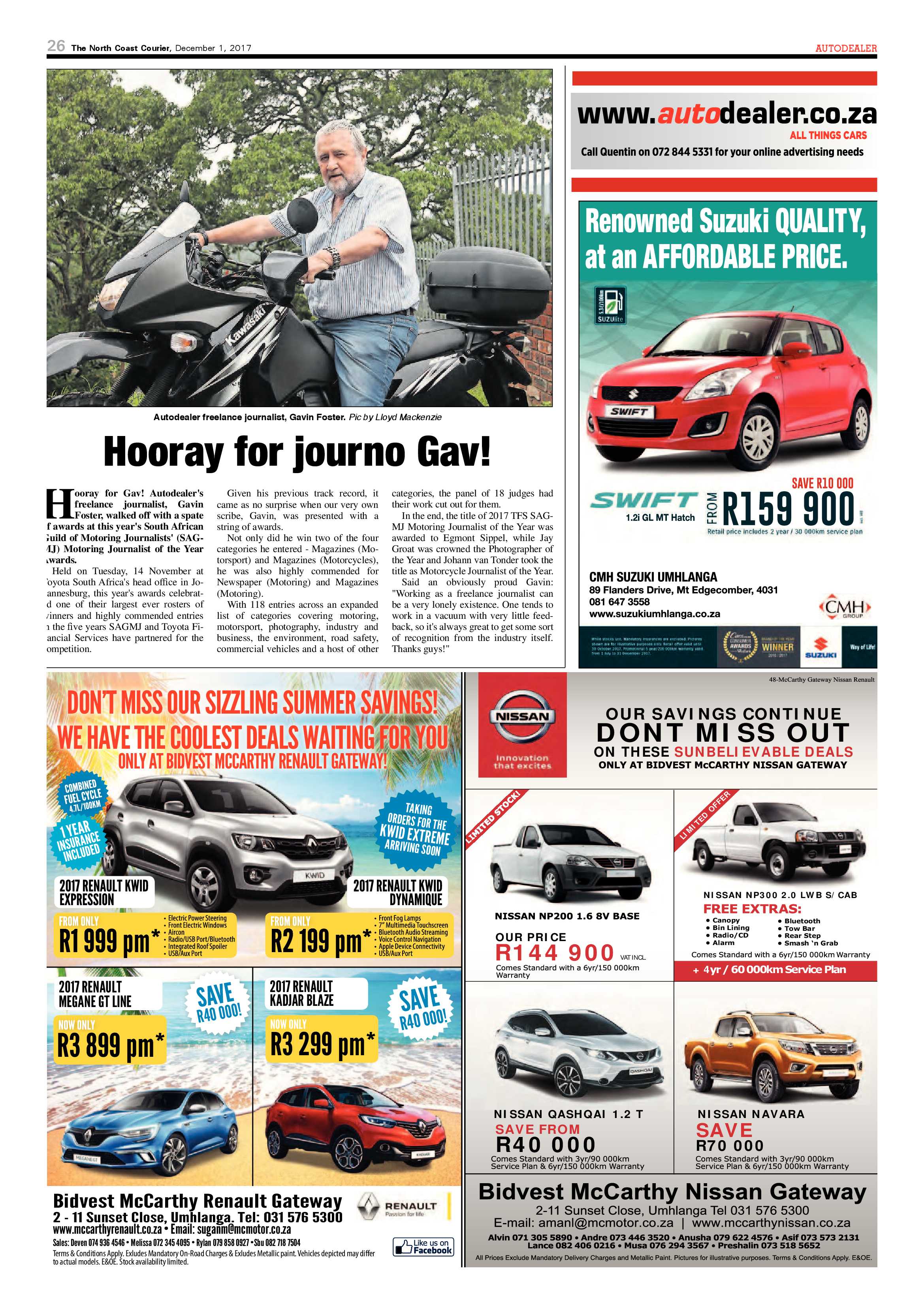 The North Coast Courier – 01 December 2017 page 26