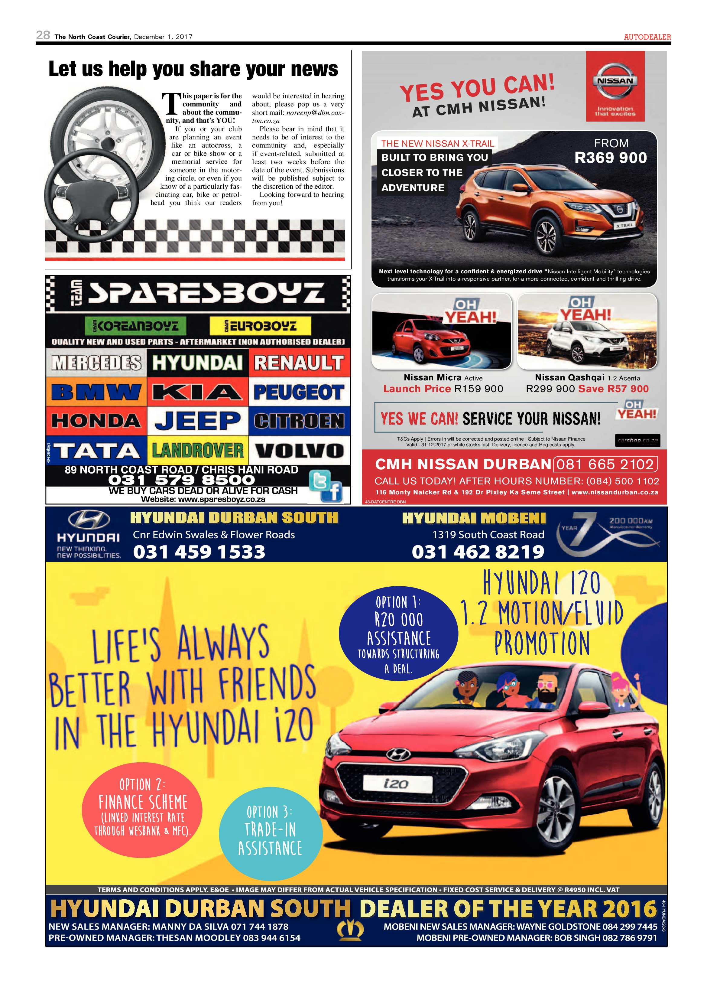The North Coast Courier – 01 December 2017 page 28