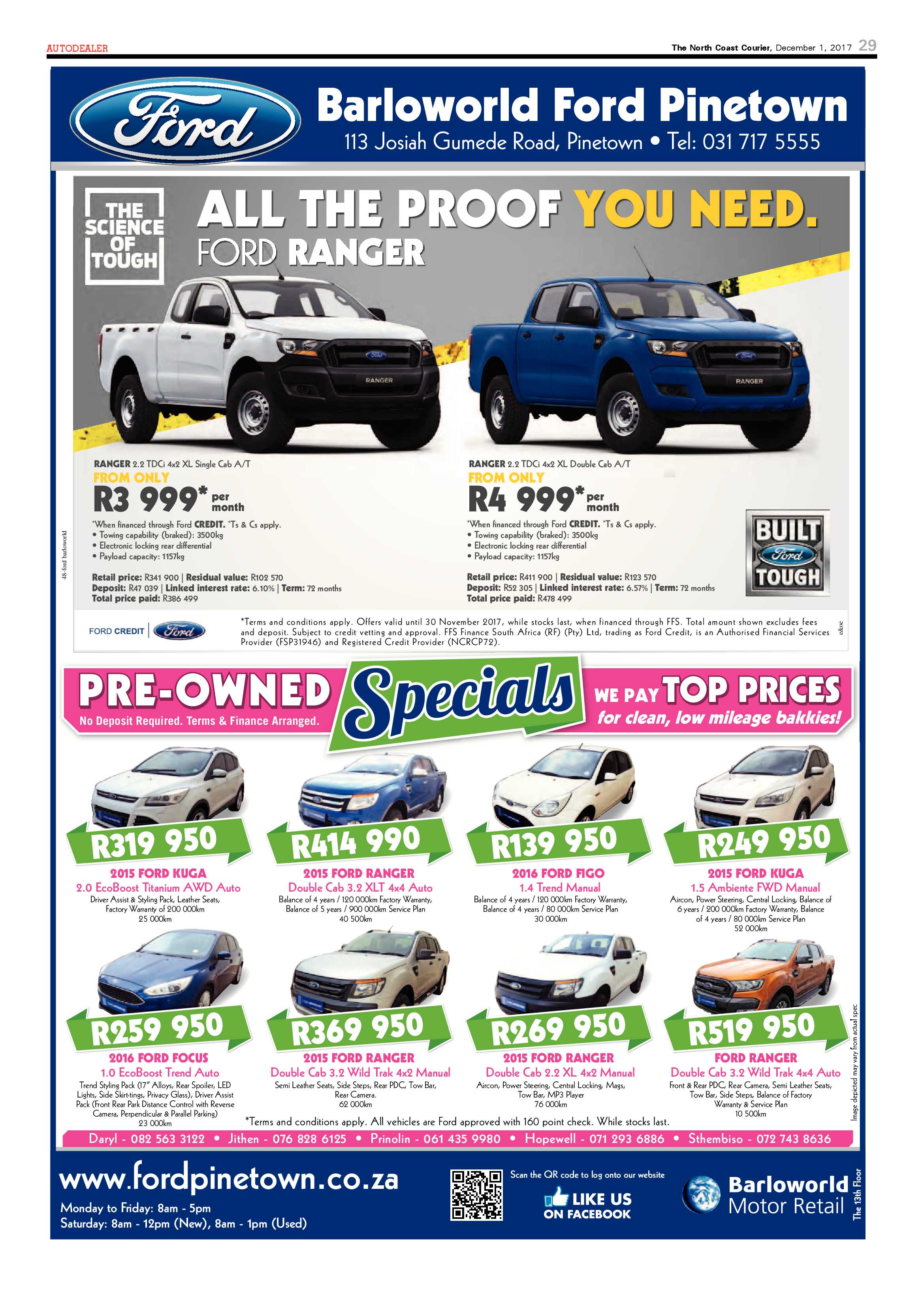 The North Coast Courier – 01 December 2017 page 29