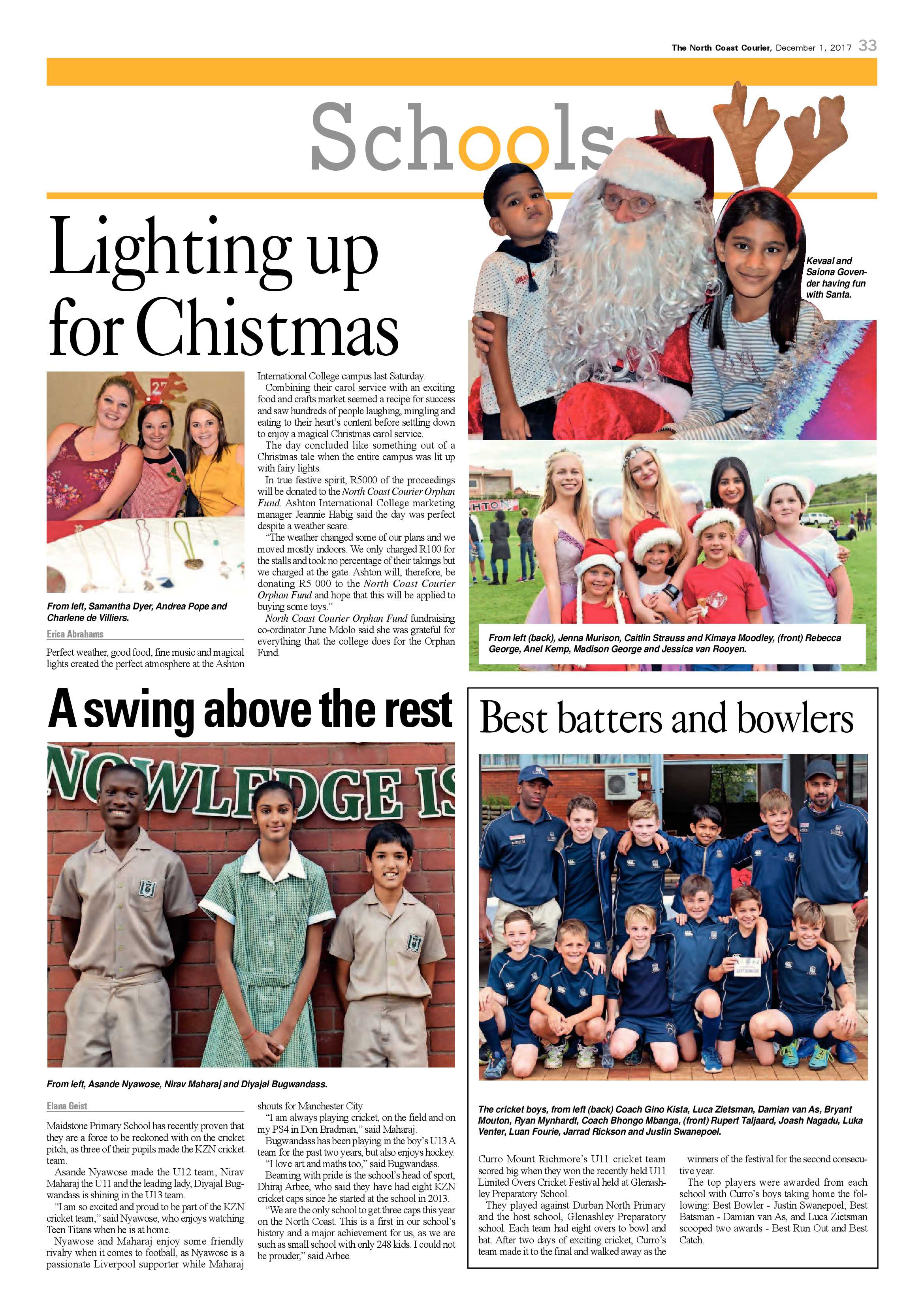 The North Coast Courier – 01 December 2017 page 33