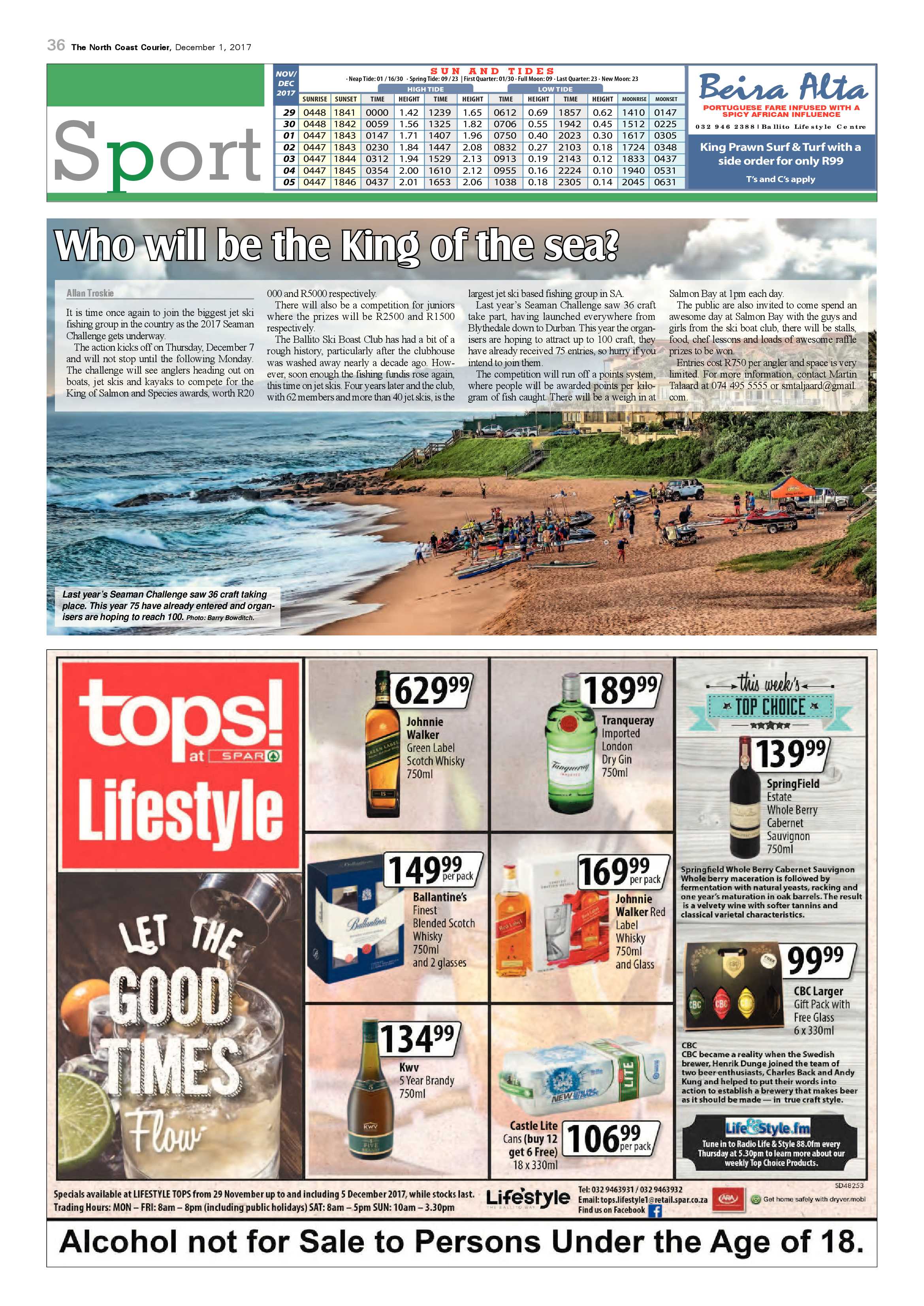 The North Coast Courier – 01 December 2017 page 36