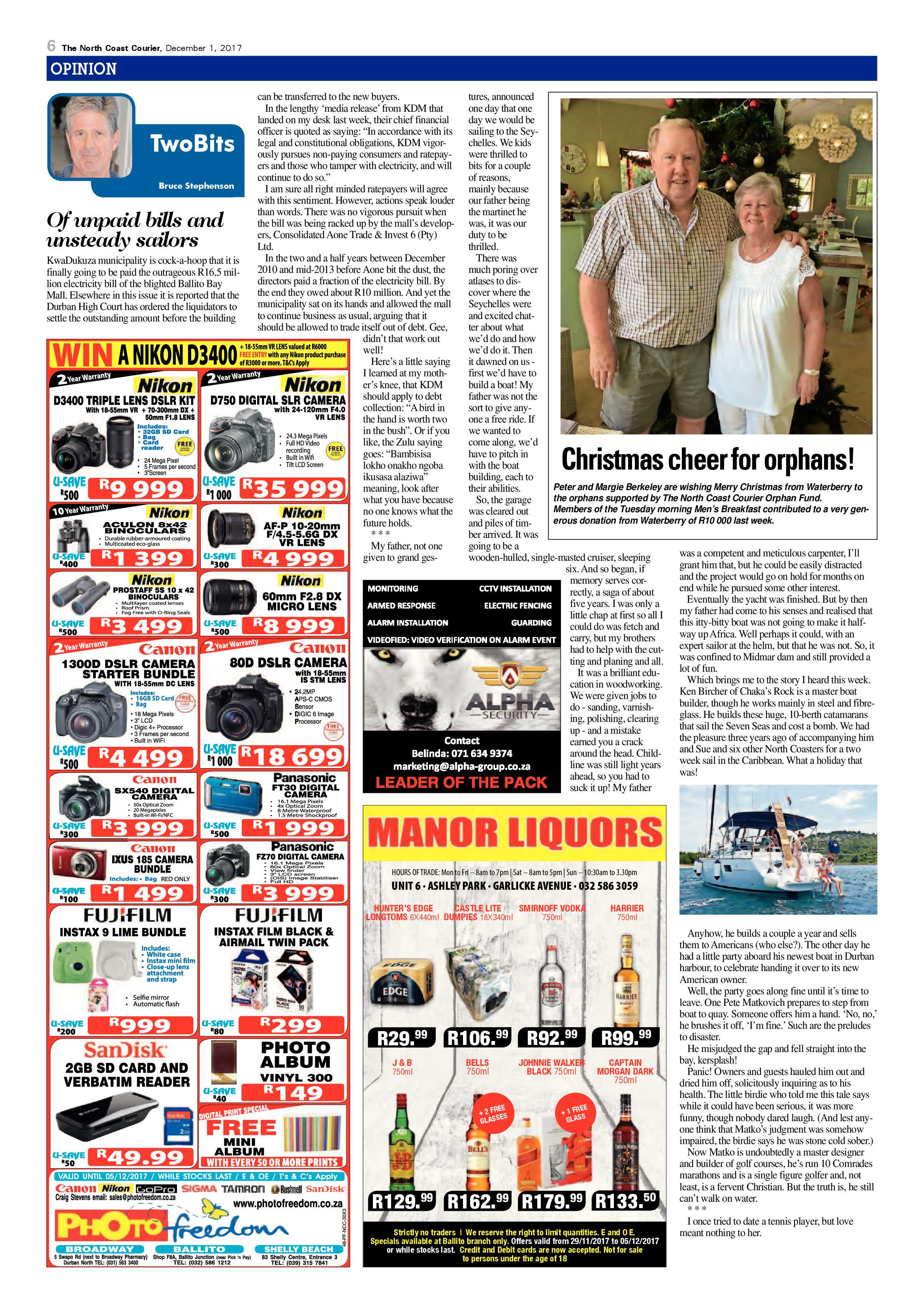 The North Coast Courier – 01 December 2017 page 6