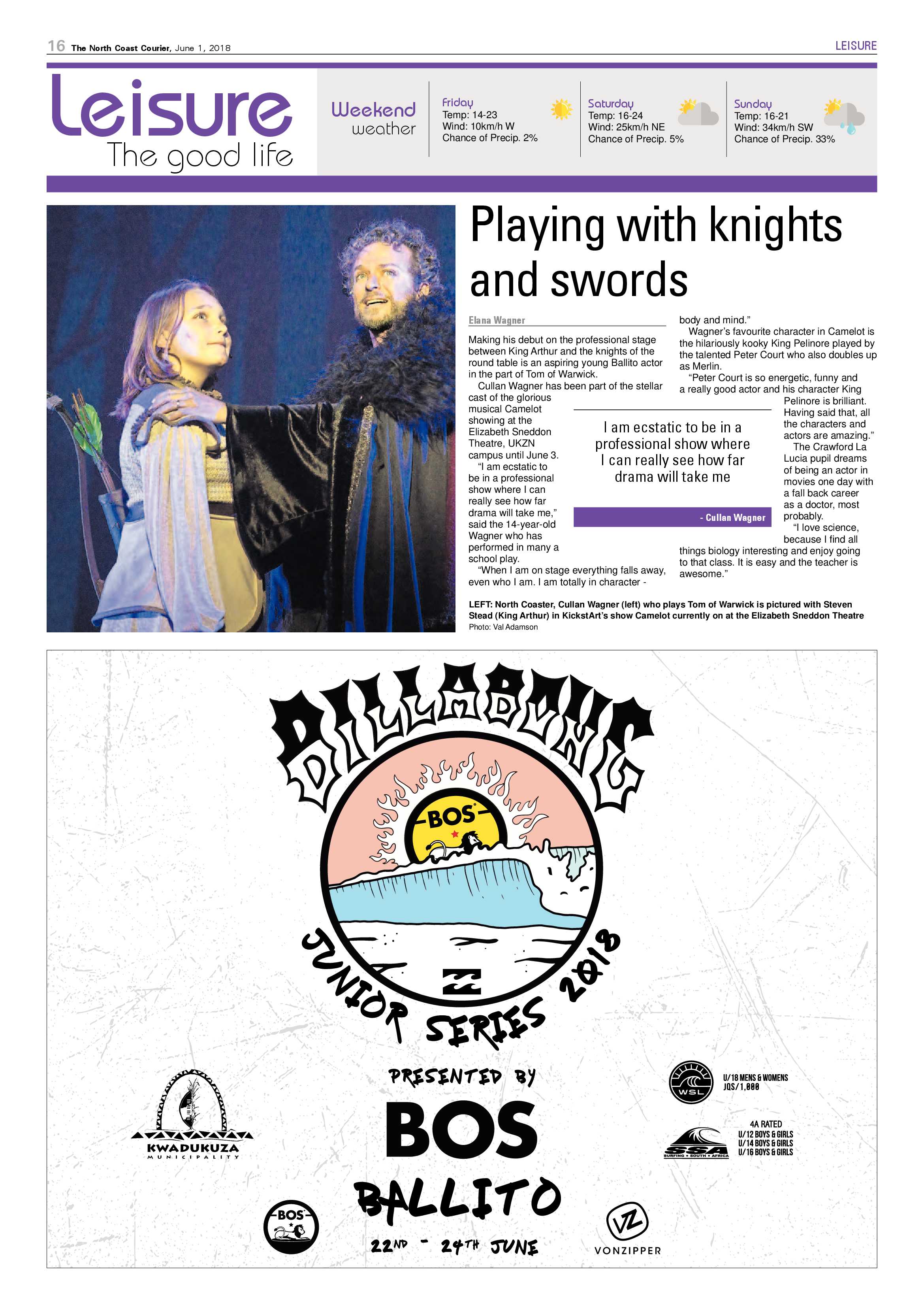 The North Coast Courier – 01 June 2018 page 16