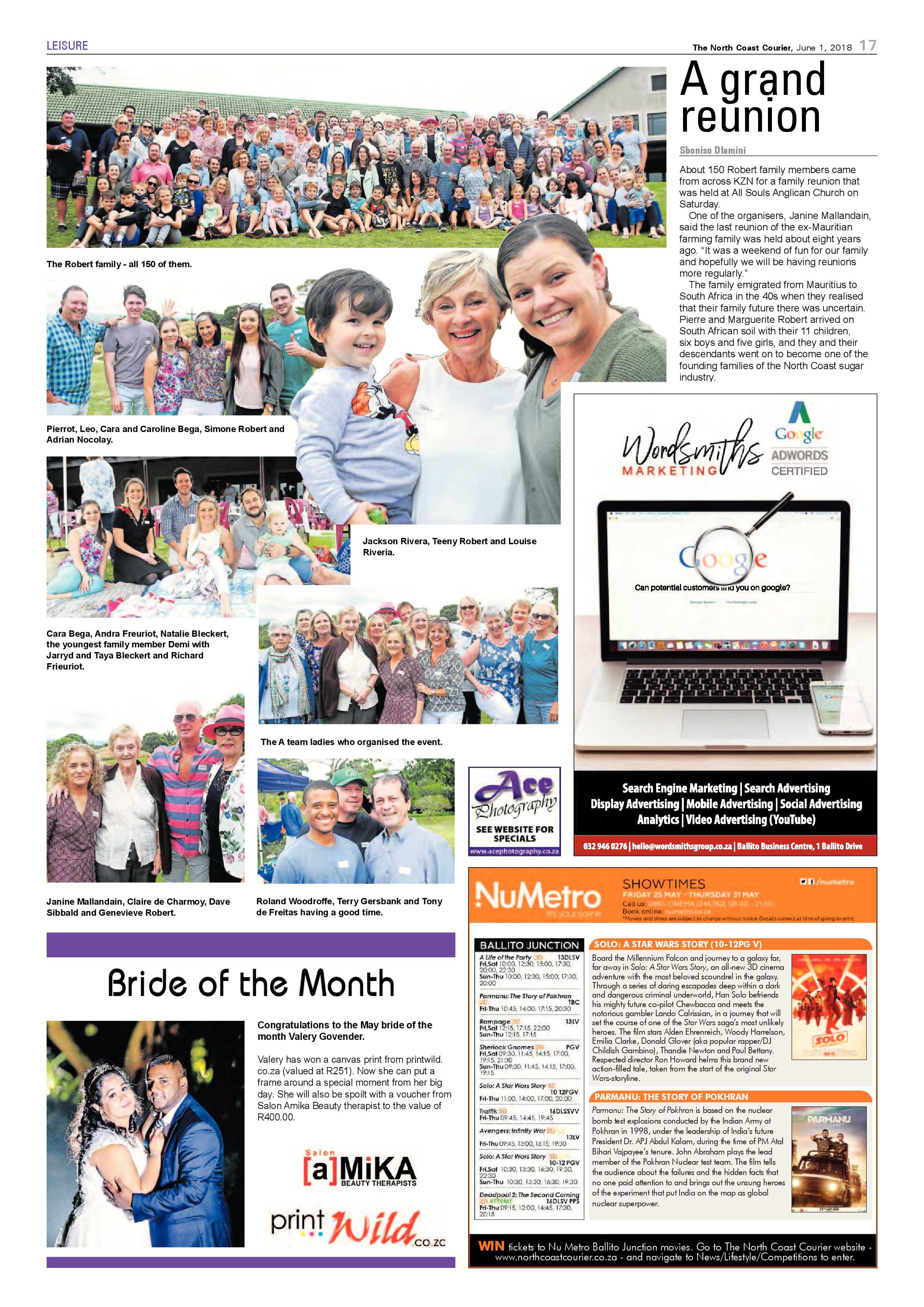 The North Coast Courier – 01 June 2018 page 17