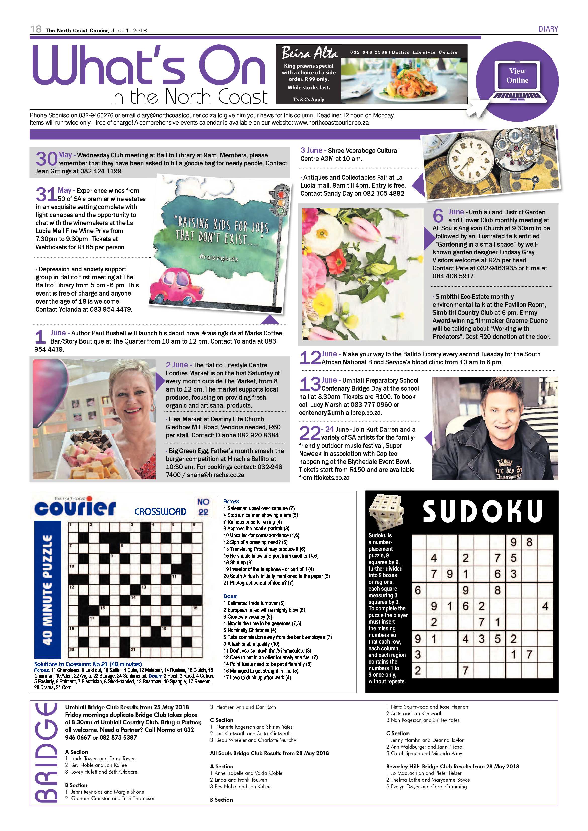 The North Coast Courier – 01 June 2018 page 18