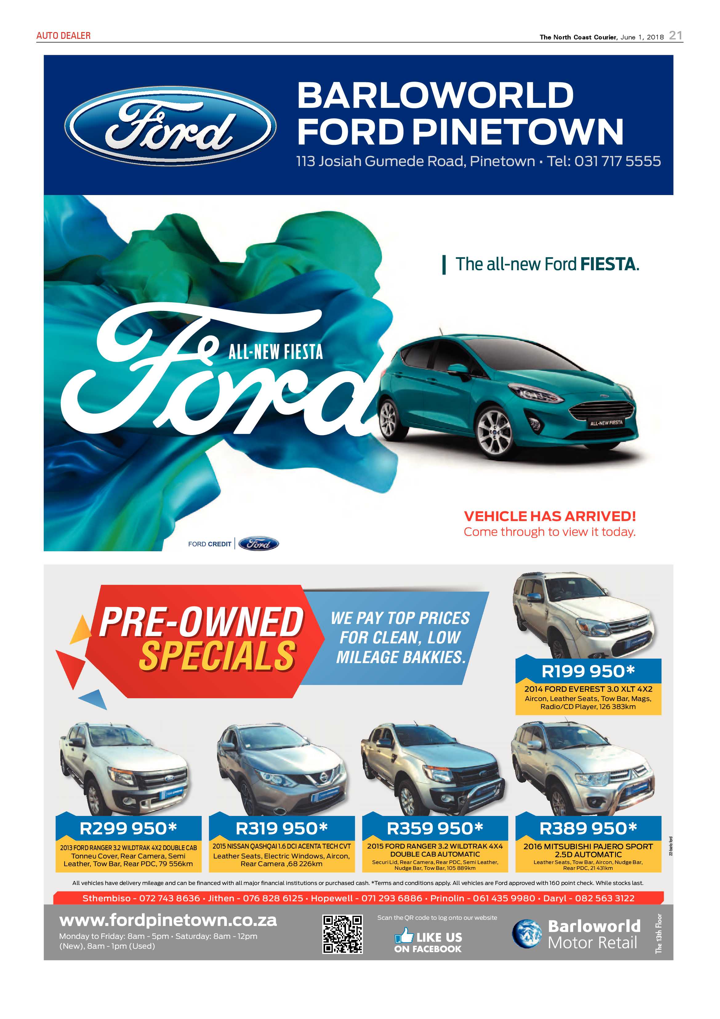 The North Coast Courier – 01 June 2018 page 21