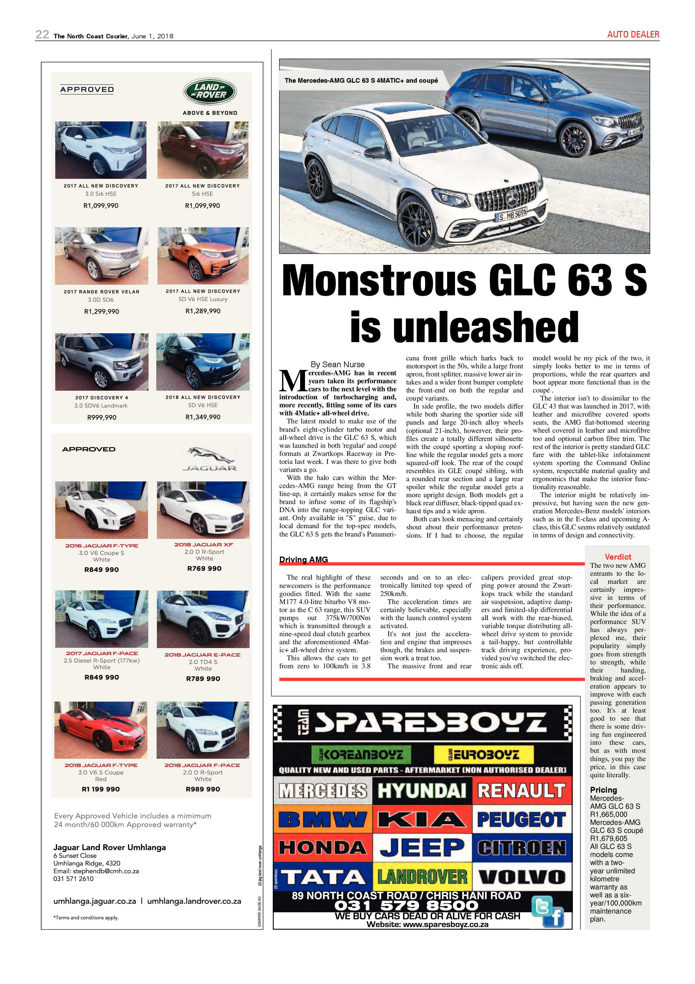 The North Coast Courier – 01 June 2018 page 22