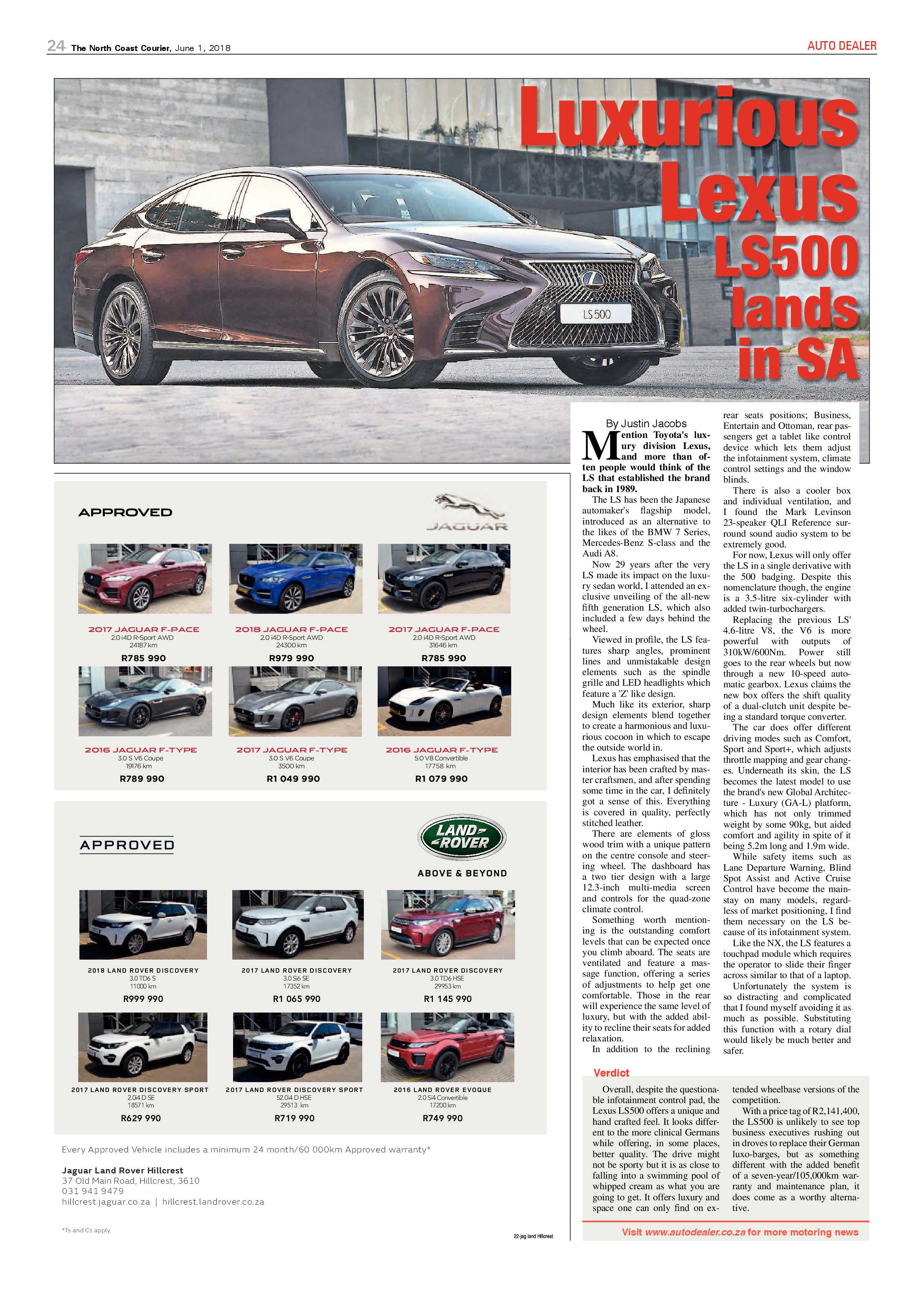 The North Coast Courier – 01 June 2018 page 24