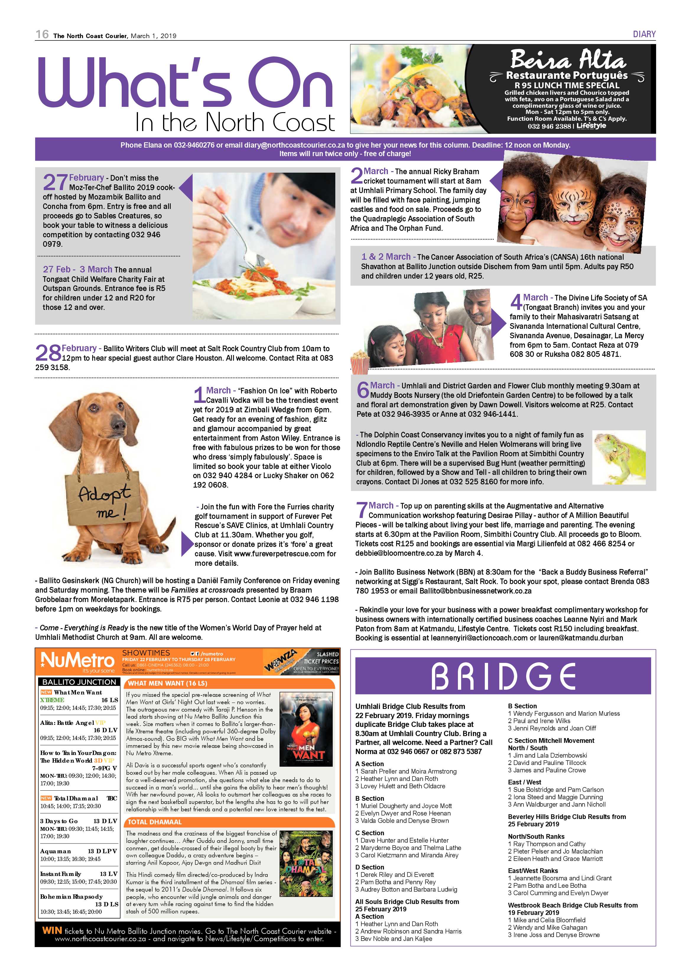The North Coast Courier – 01 March 2019 page 16