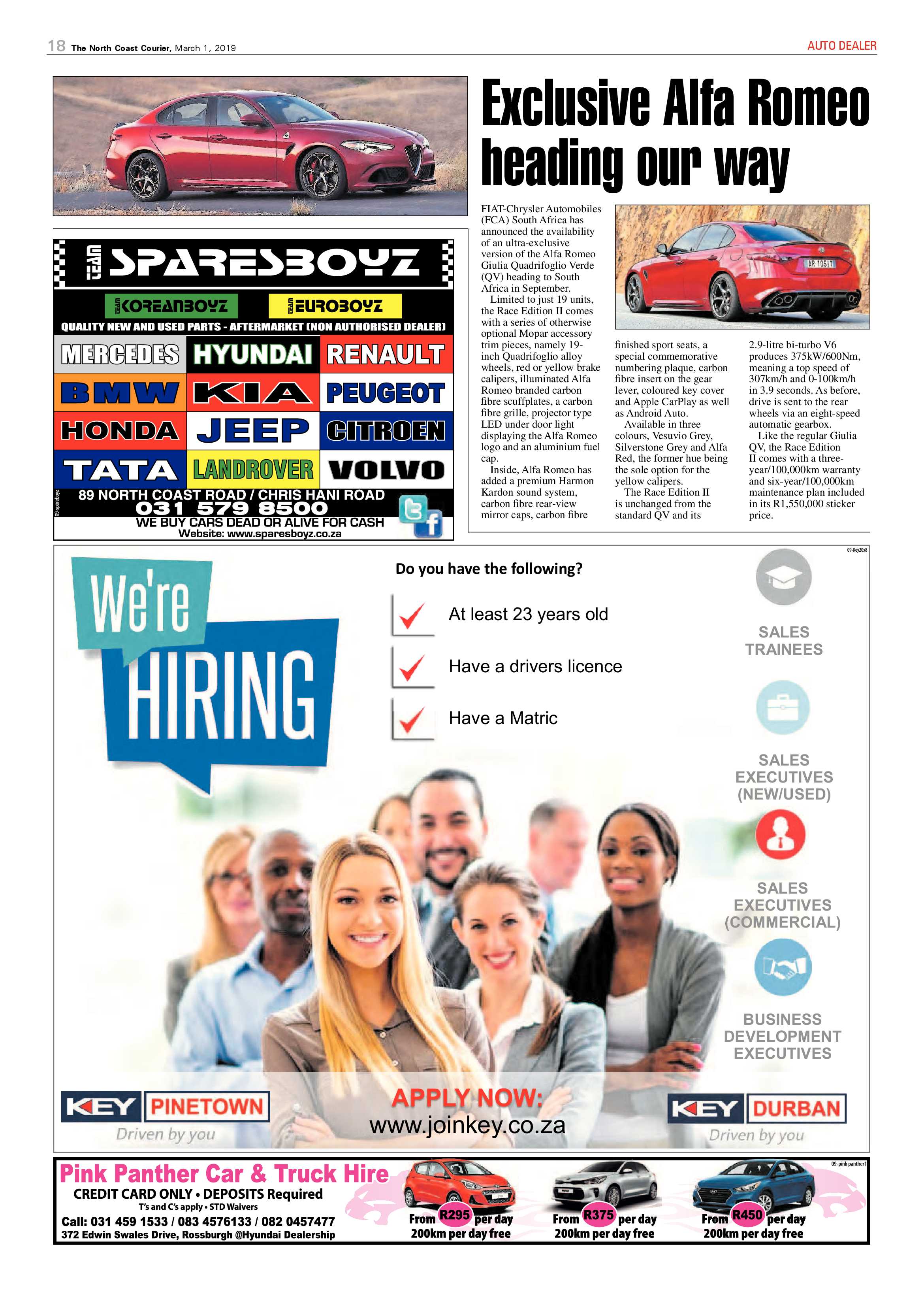 The North Coast Courier – 01 March 2019 page 18