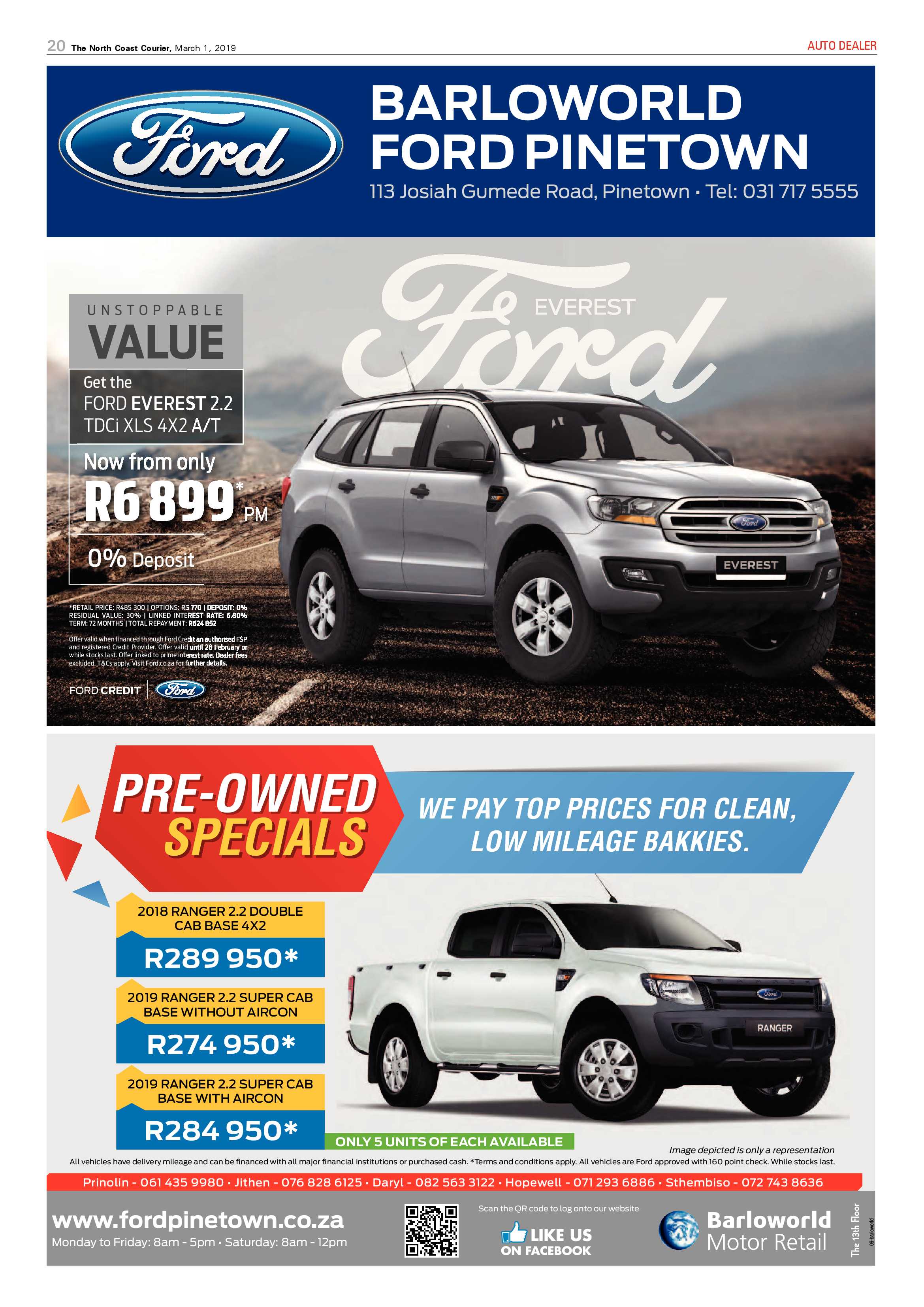 The North Coast Courier – 01 March 2019 page 20