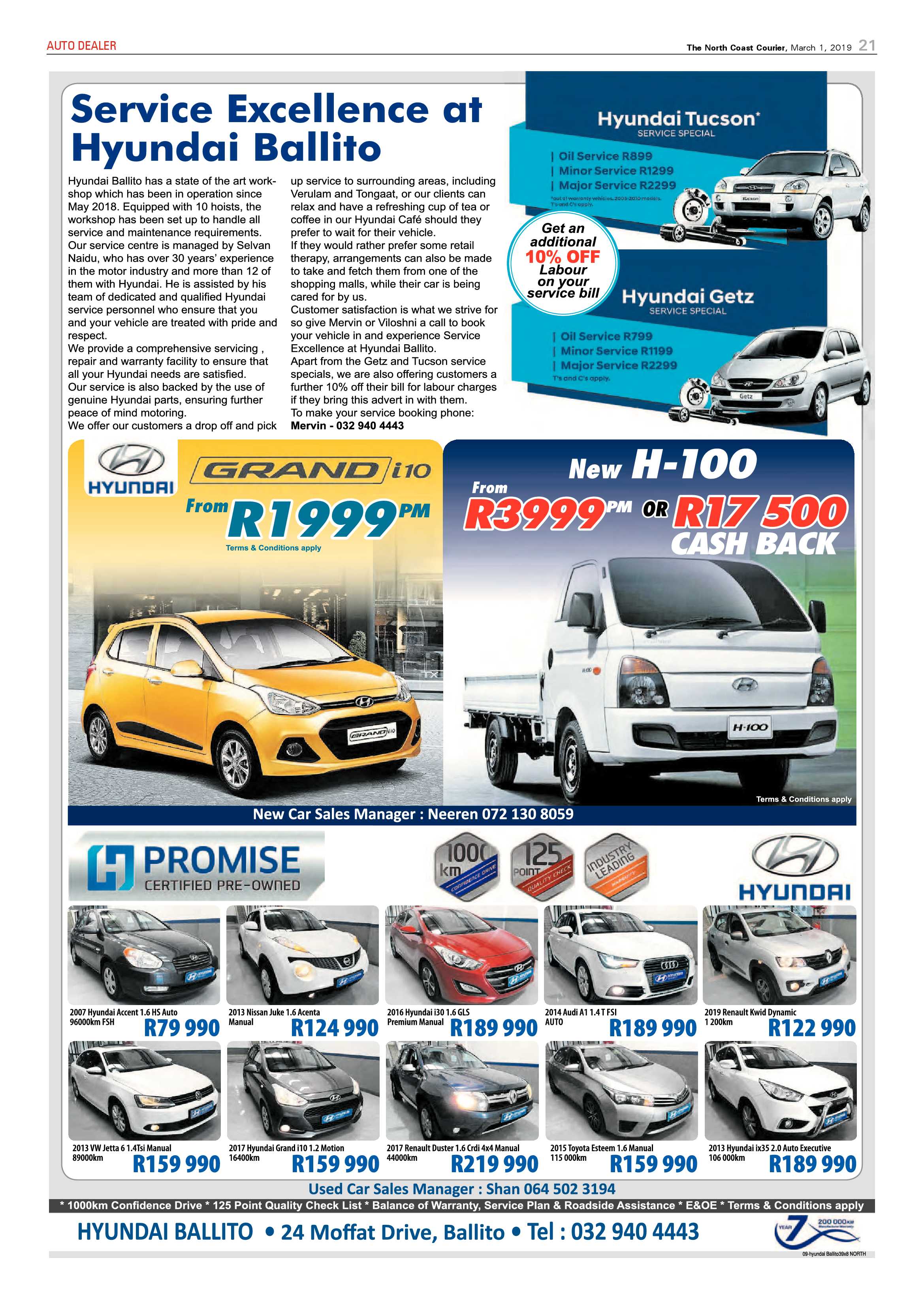 The North Coast Courier – 01 March 2019 page 21