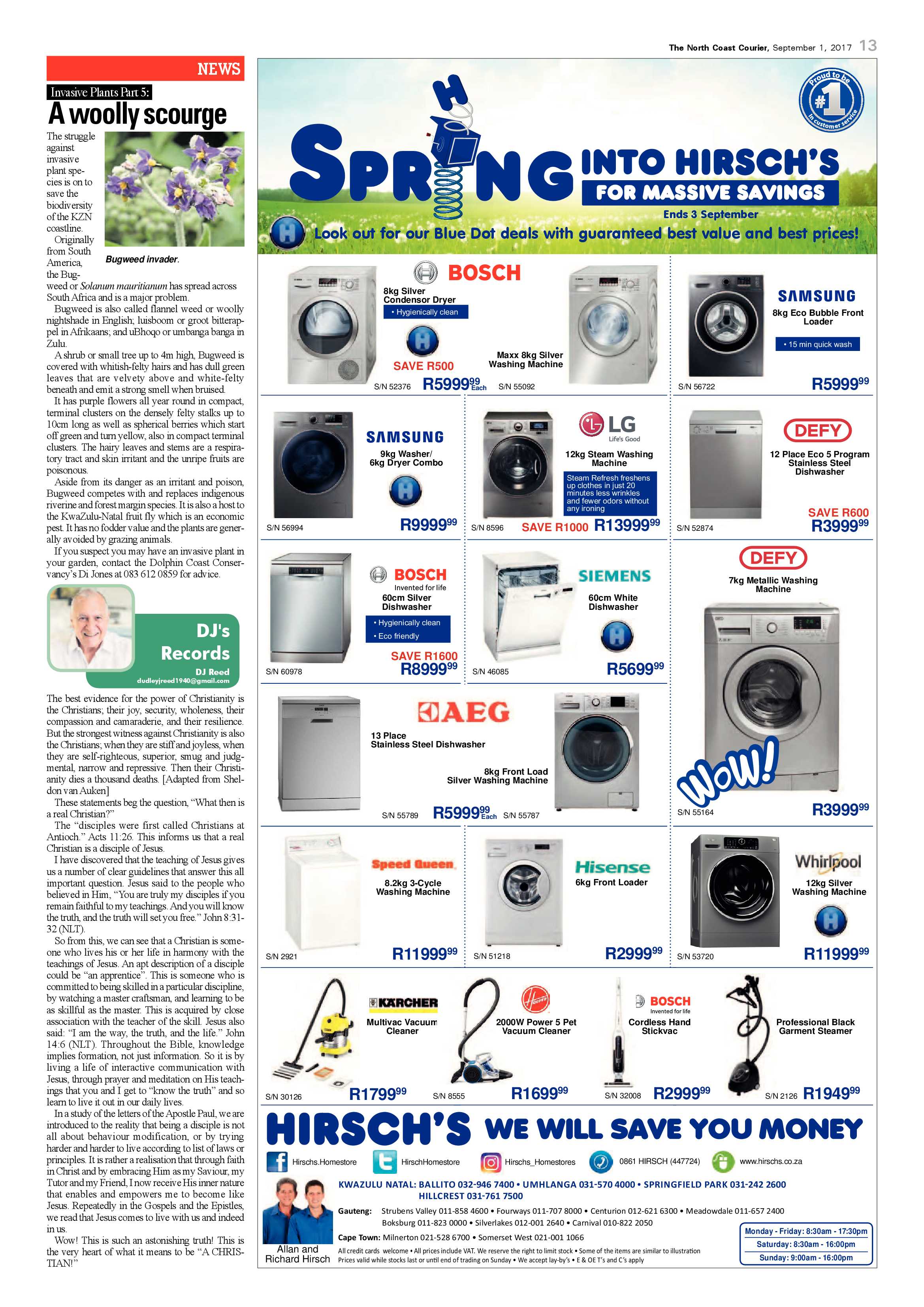 The North Coast Courier – 01 September 2017 page 13