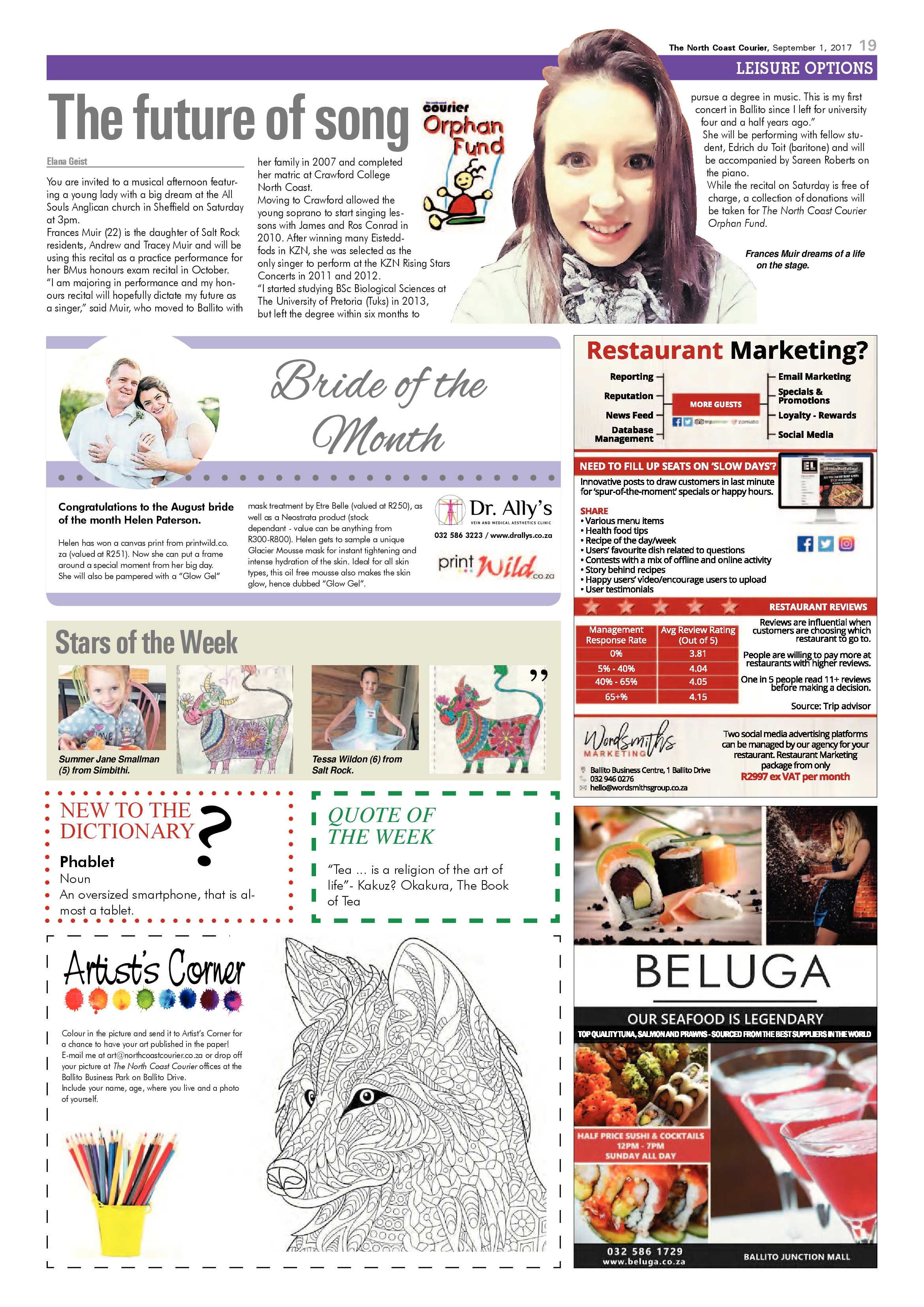 The North Coast Courier – 01 September 2017 page 19
